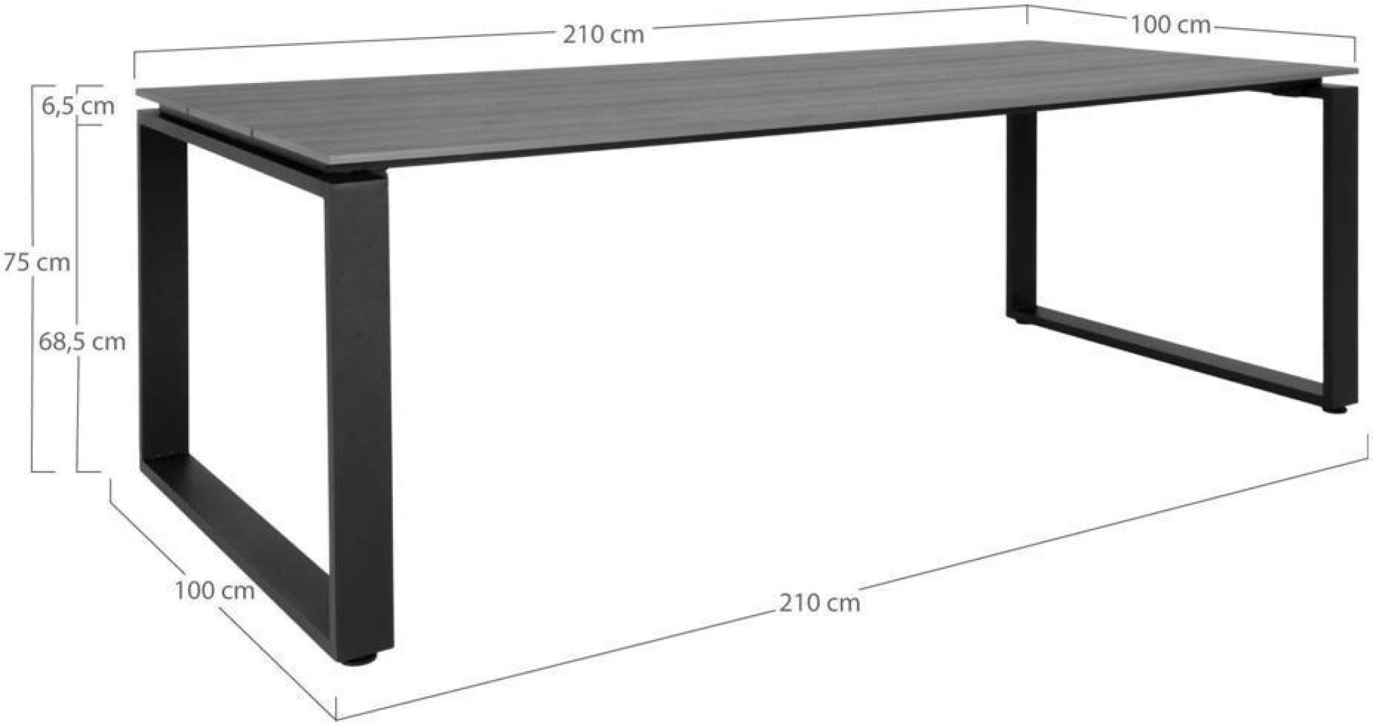 Product photograph of Denver Grey Dining Table - 6 Seater from Choice Furniture Superstore.