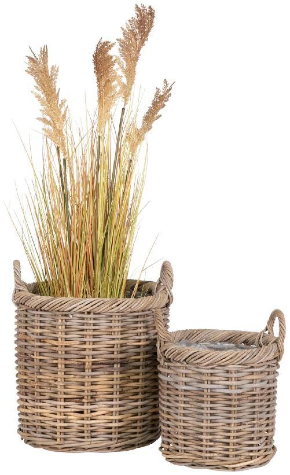 Product photograph of Gili Natural Baskets Kubu Rattan Set Of 2 Baskets from Choice Furniture Superstore.