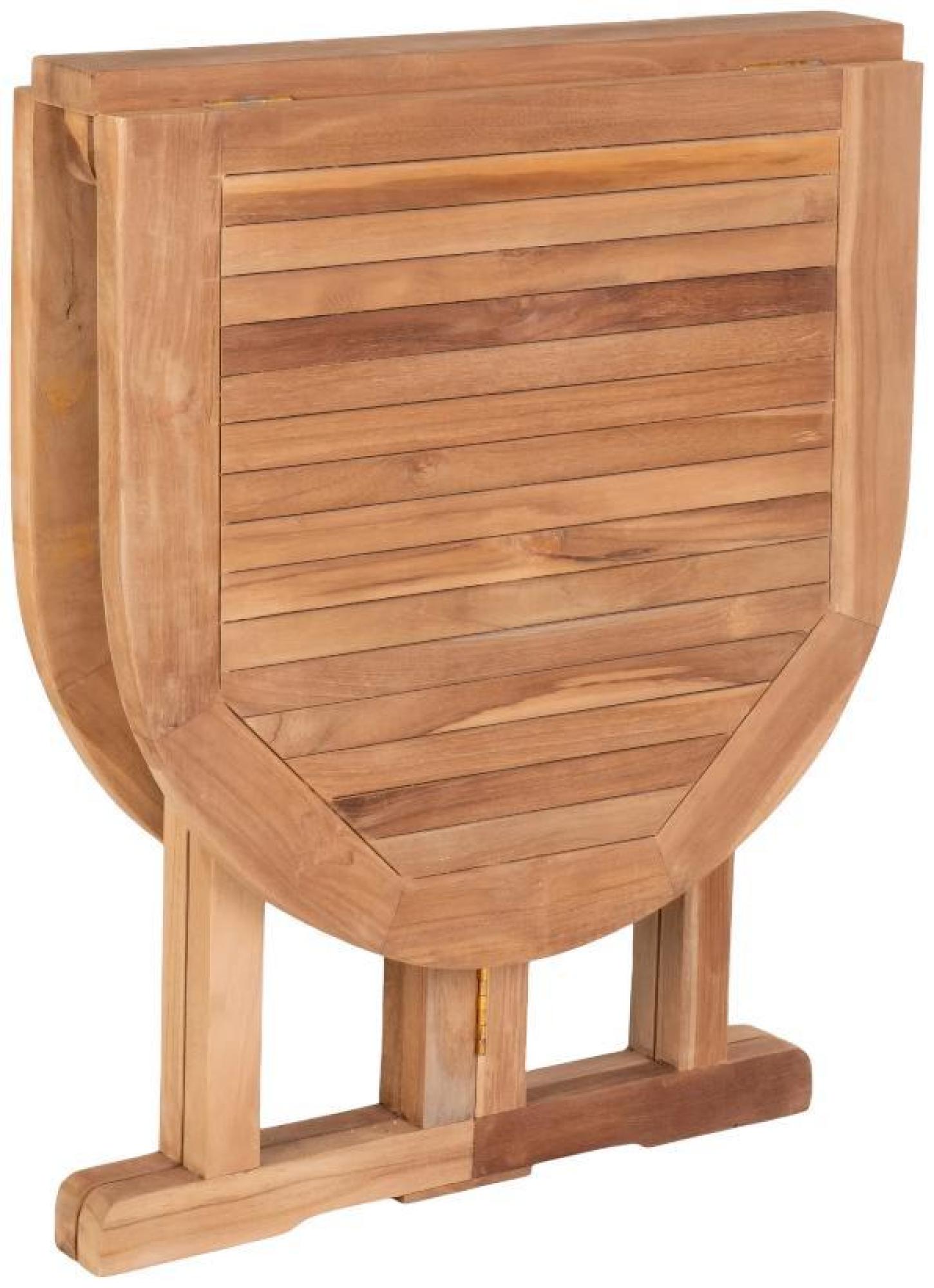 Product photograph of Huelva Natural Teak Side Table from Choice Furniture Superstore.