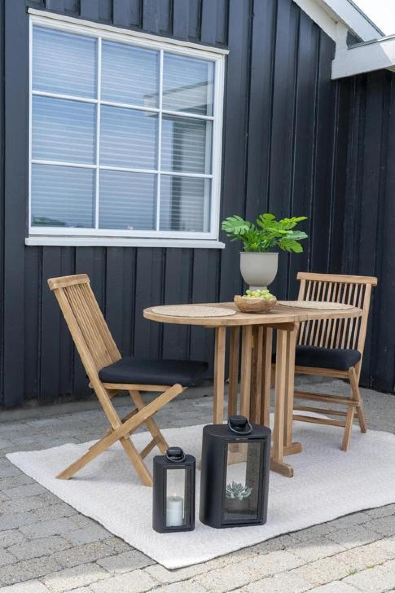 Product photograph of Huelva Natural Teak Side Table from Choice Furniture Superstore.