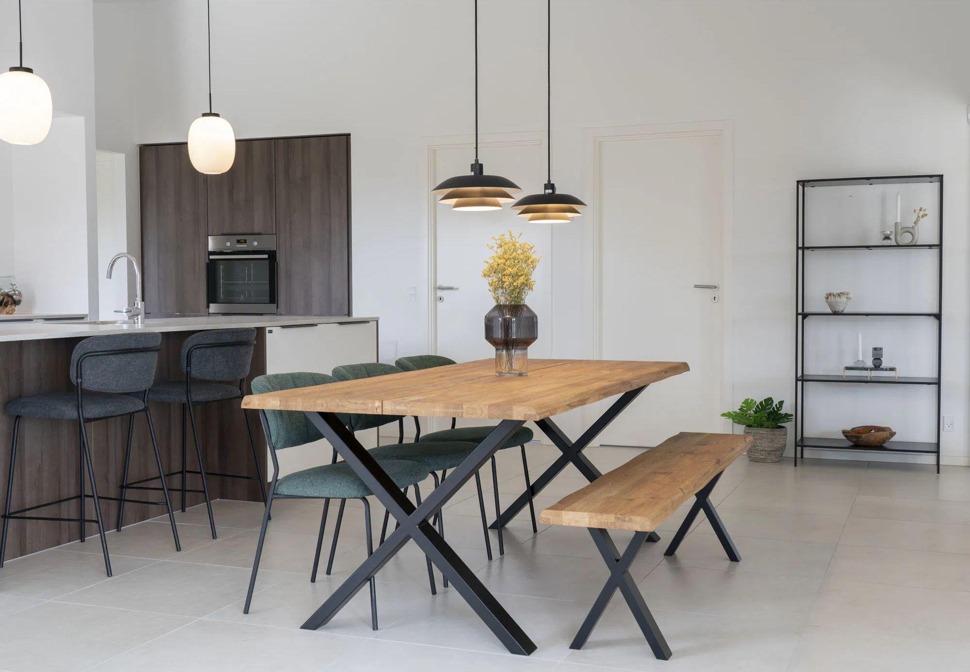 Product photograph of Horsham Natural Oak Dining Bench from Choice Furniture Superstore.