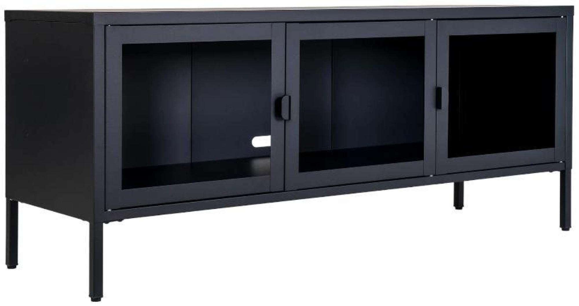 Product photograph of Nondalton Black Metal Tv Bench from Choice Furniture Superstore.