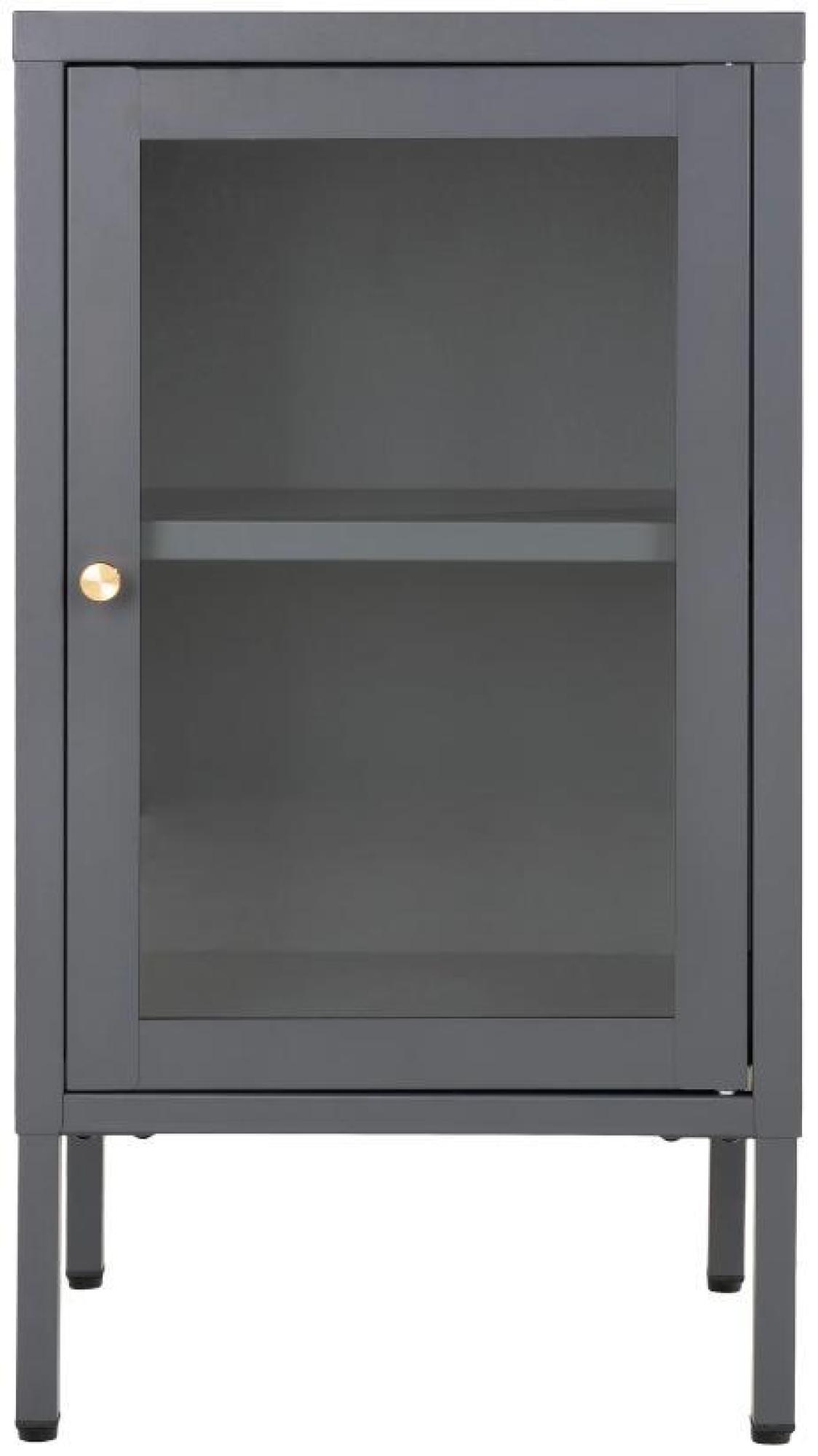 Product photograph of Dalby Metal 1 Door Cabinet - Comes In White Grey And Black Options from Choice Furniture Superstore.