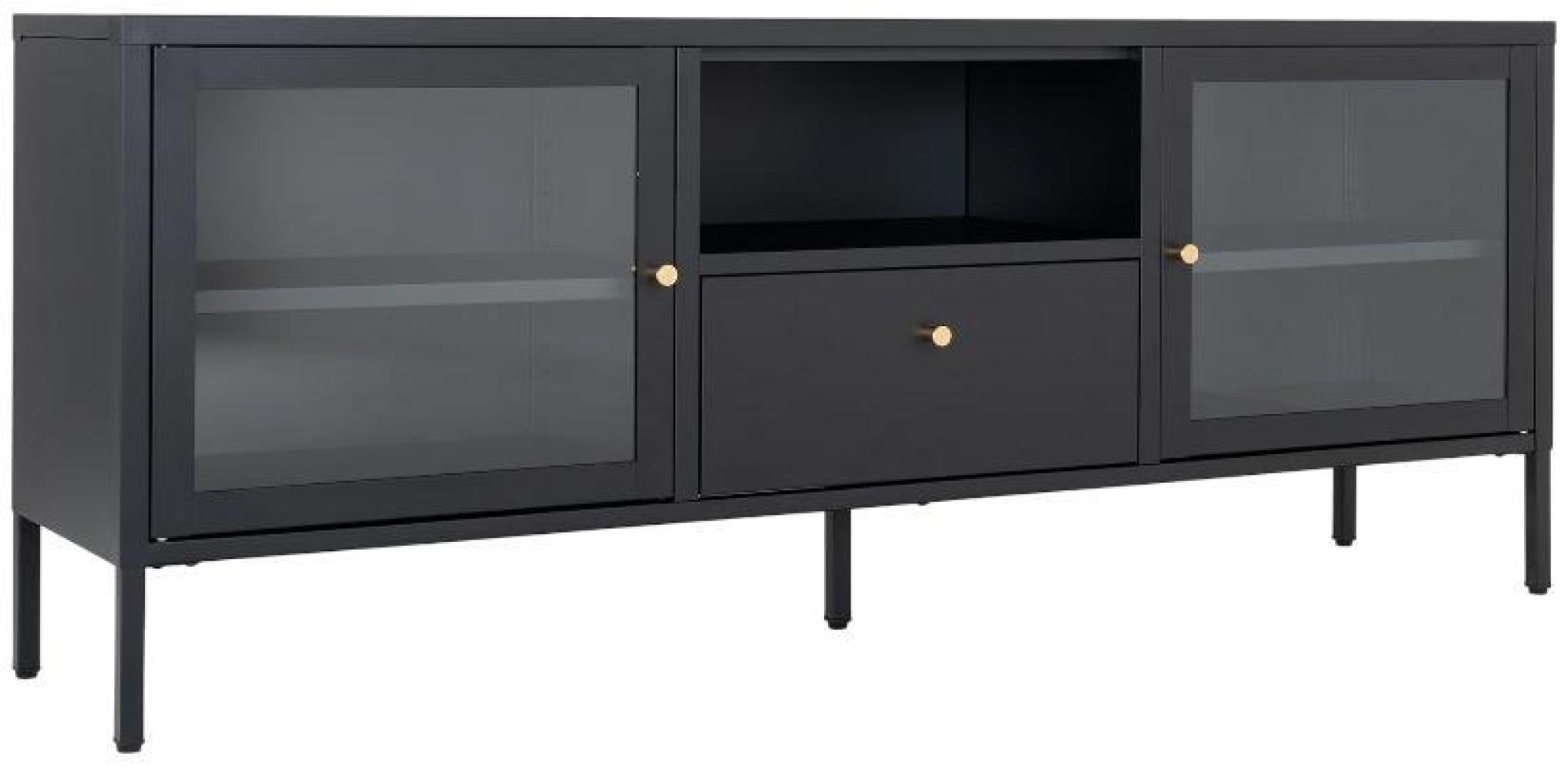 Product photograph of Yukon Black Metal Tv Bench from Choice Furniture Superstore.