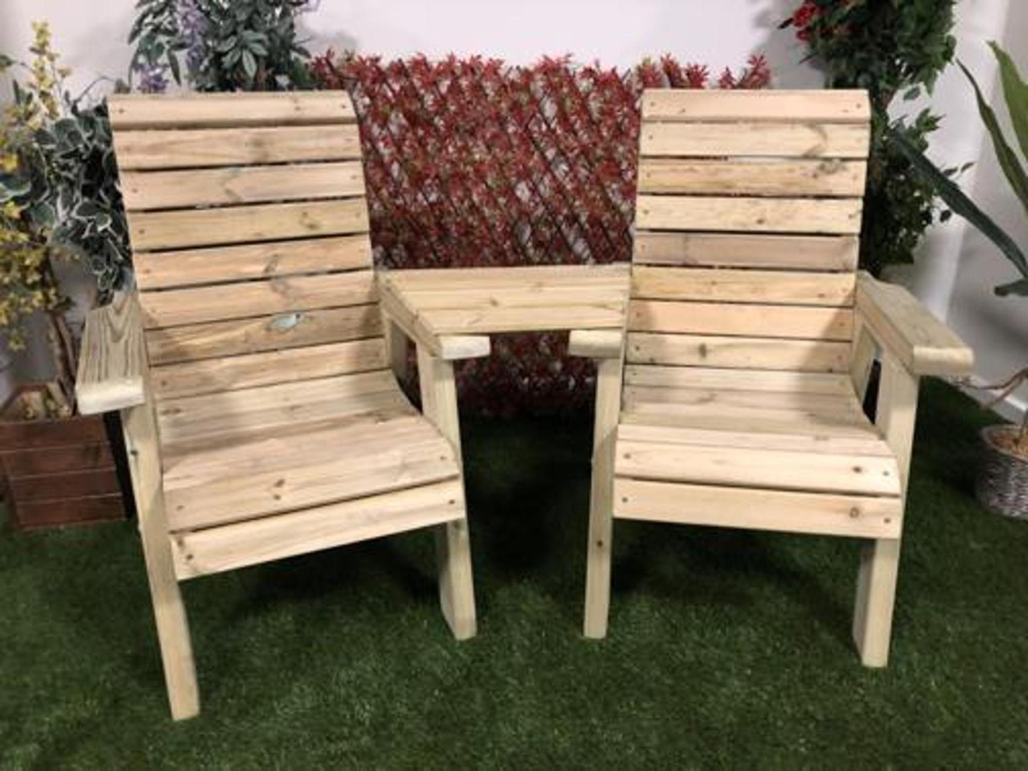 Product photograph of Churnet Valley Clover Love Seats Angled from Choice Furniture Superstore.