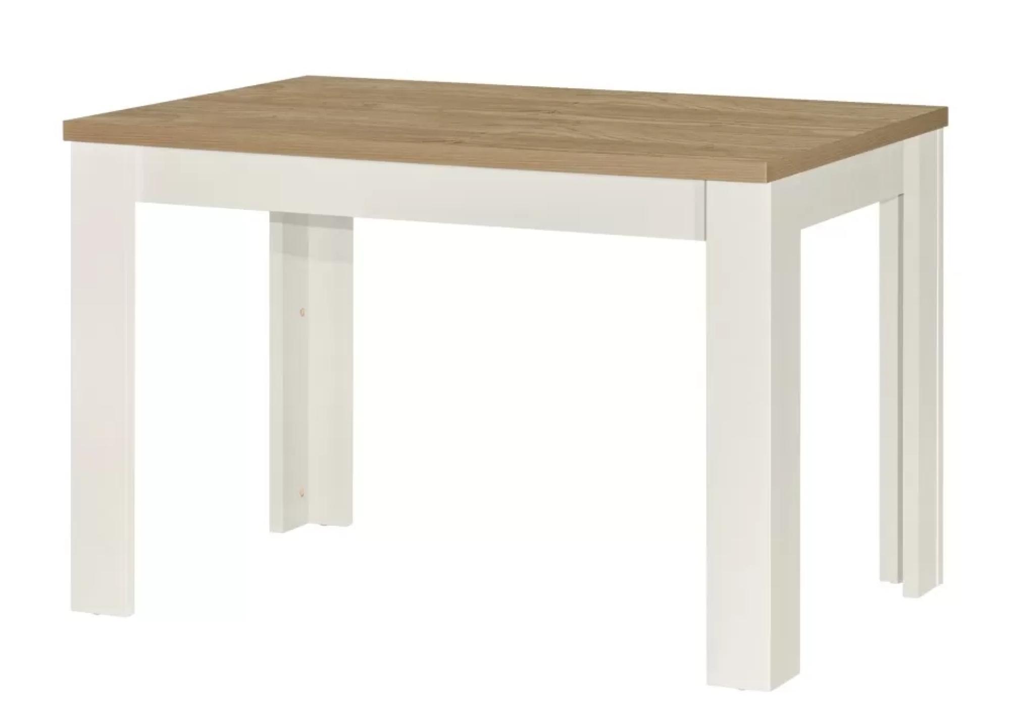 Product photograph of Birlea Highgate Oak Cream Dining Table Set With 2 Bench from Choice Furniture Superstore.