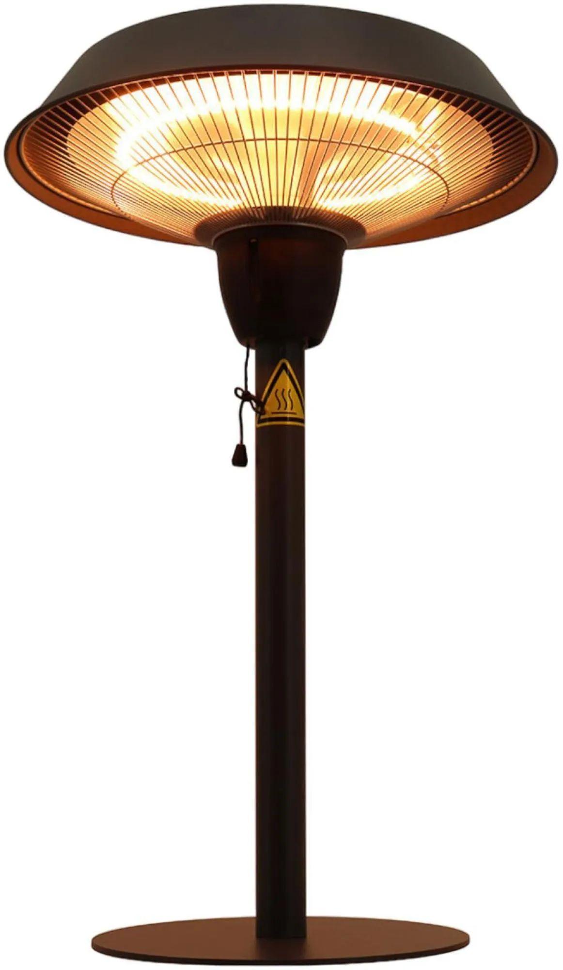 Product photograph of Maze Charcoal 1500w Hestia Table Top Electric Patio Heater from Choice Furniture Superstore.