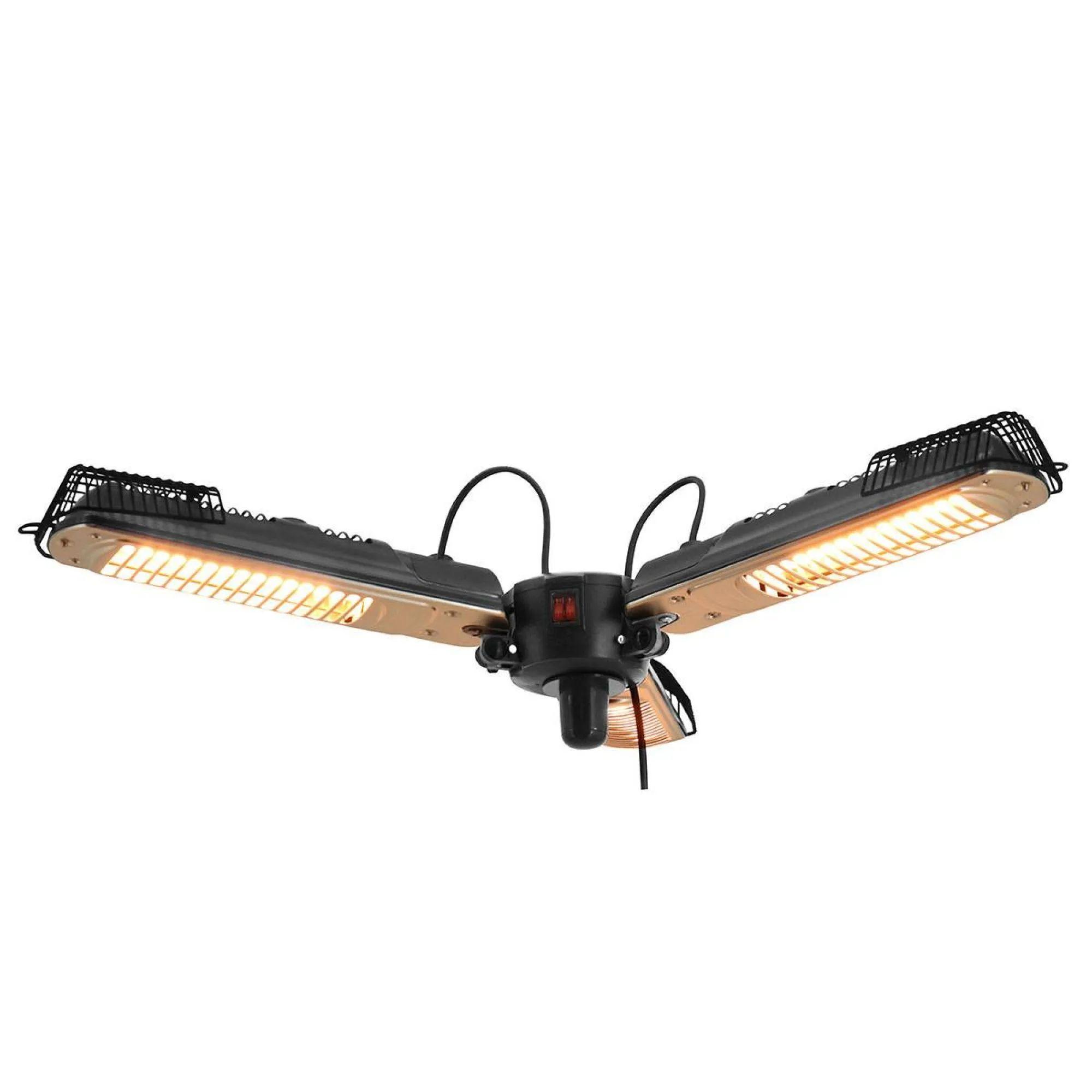 Product photograph of Maze Black 2000w Vulcan Parasol Tri Electric Patio Heater from Choice Furniture Superstore.