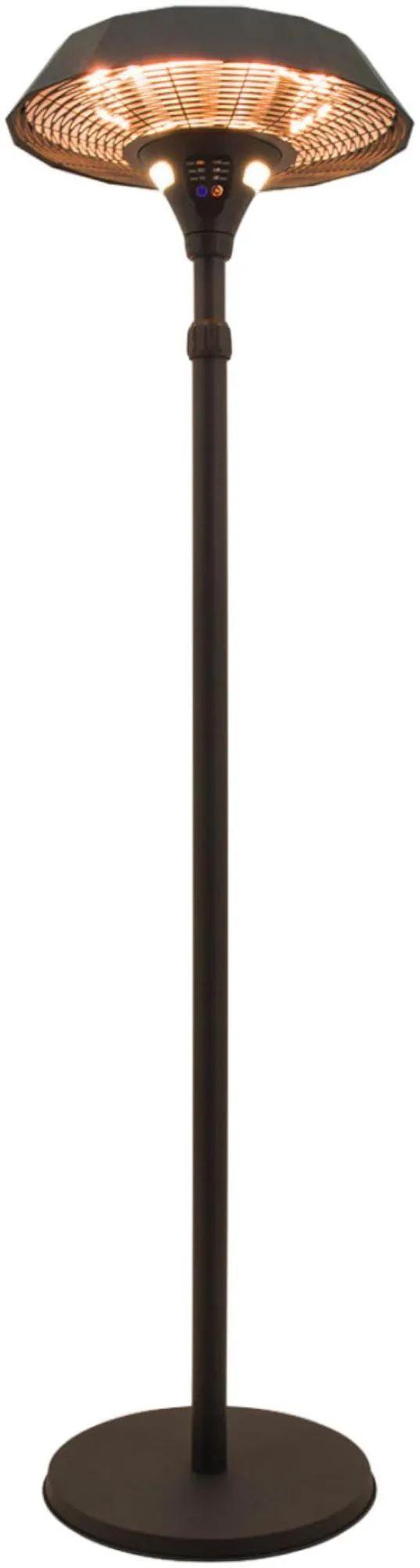 Product photograph of Maze Charcoal 2100w Helio Freestanding Electric Patio Heater from Choice Furniture Superstore.