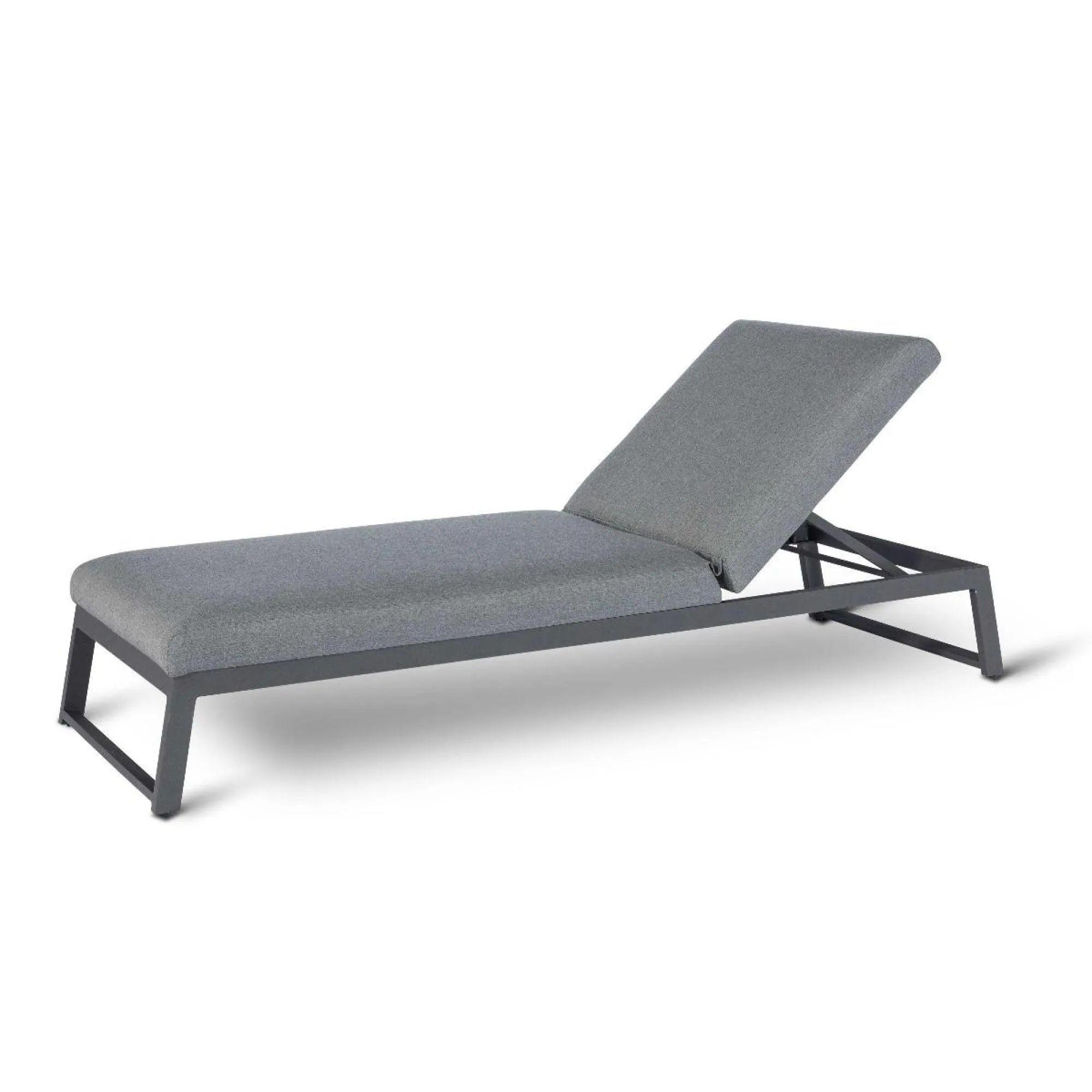 Product photograph of Maze Allure Flanelle Fabric Sunlounger from Choice Furniture Superstore.