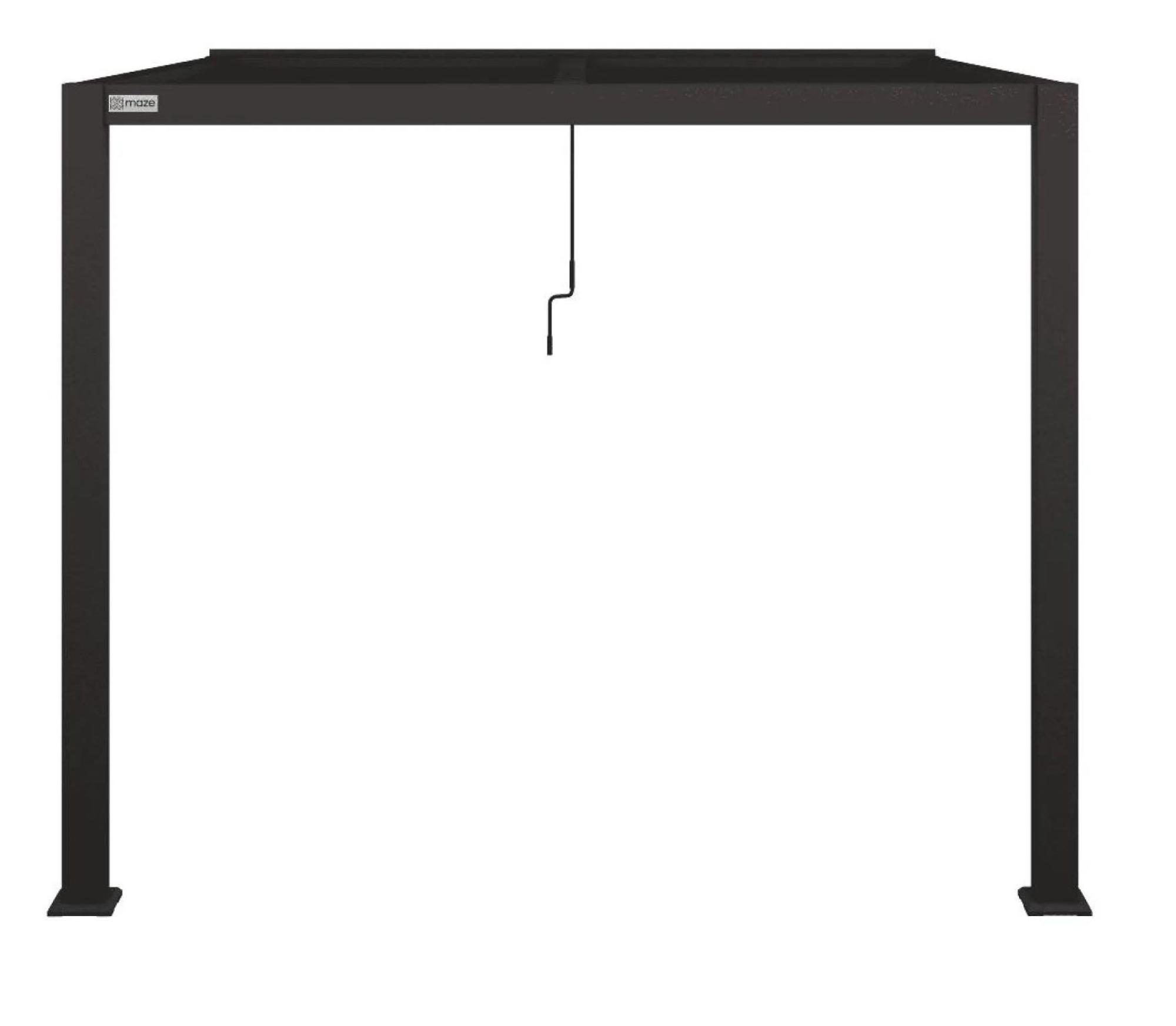 Product photograph of Maze Como Grey Aluminium Pergola Lean-to Wall Frame from Choice Furniture Superstore.
