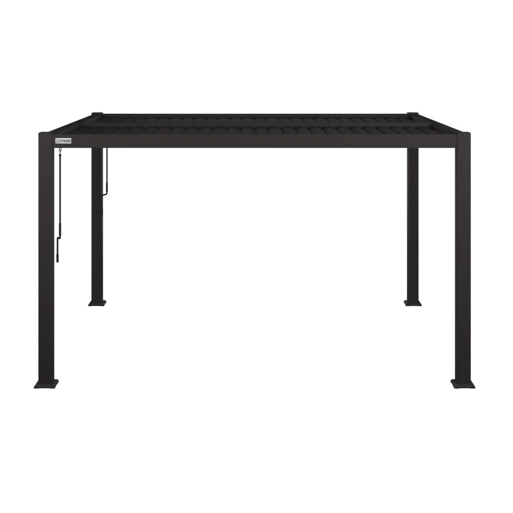Product photograph of Maze Como Grey Aluminium Rectangular Pergola Frame from Choice Furniture Superstore.