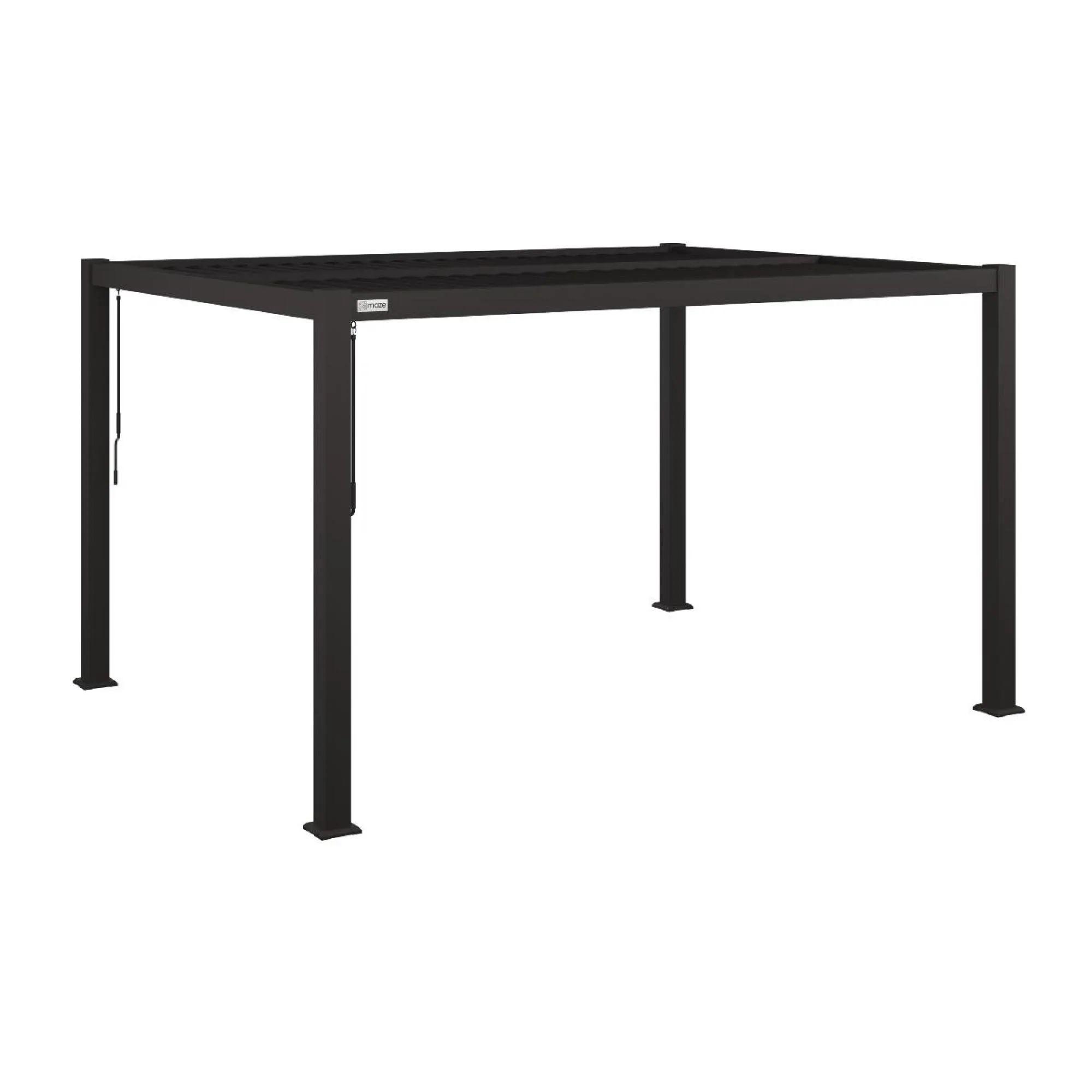Product photograph of Maze Como Grey Aluminium Rectangular Pergola Frame from Choice Furniture Superstore.