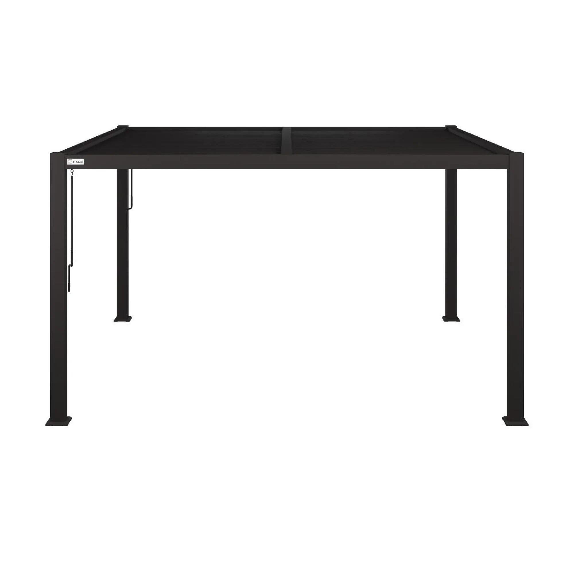 Product photograph of Maze Como Grey Aluminium Square Pergola from Choice Furniture Superstore.