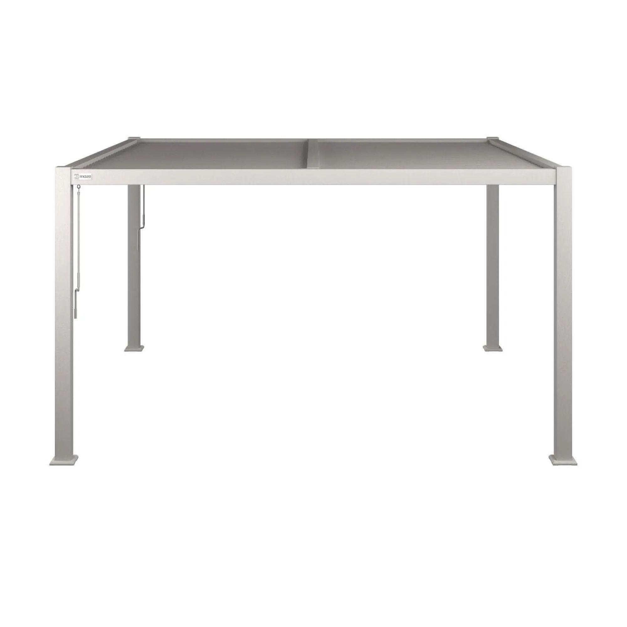 Product photograph of Maze Como White Aluminium Square Pergola from Choice Furniture Superstore.