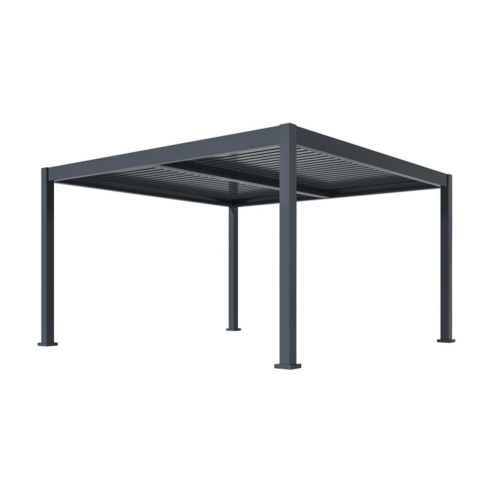 Product photograph of Maze Eden Grey Aluminium Square Pergola Frame from Choice Furniture Superstore.