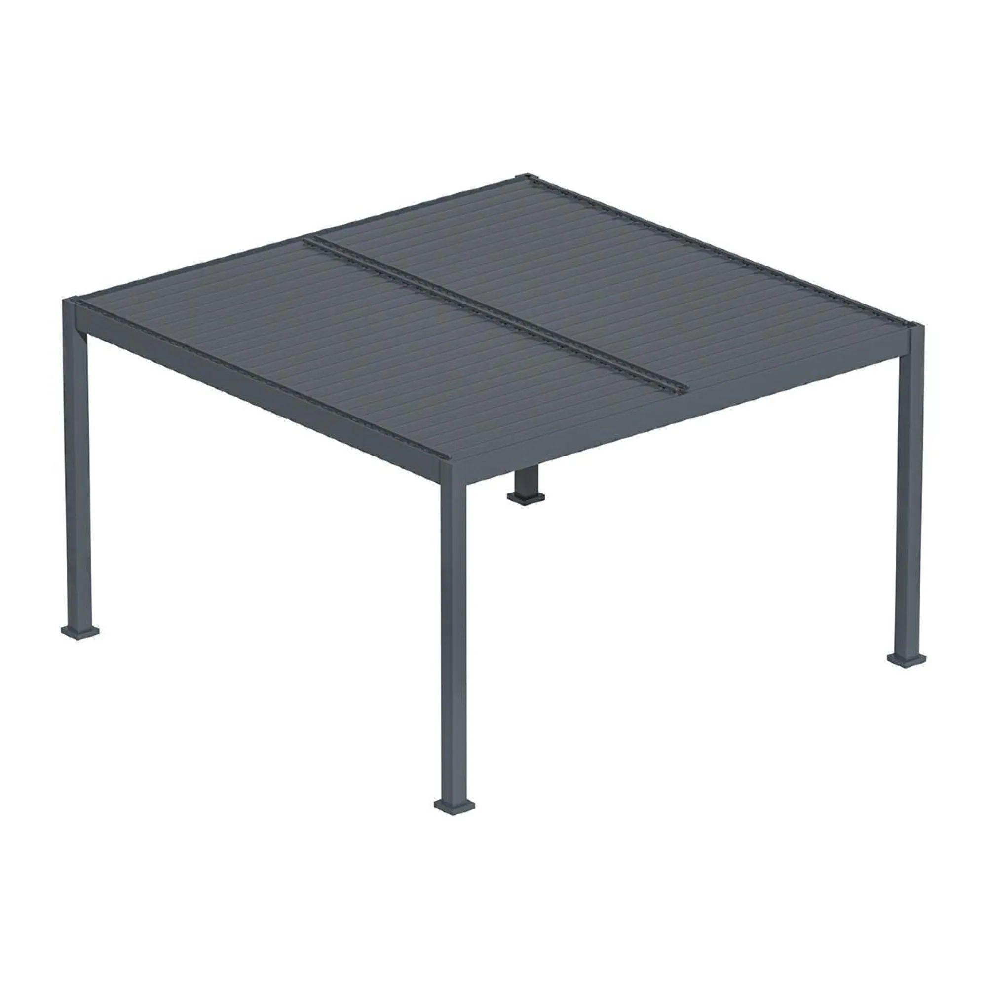 Product photograph of Maze Eden Grey Aluminium Square Pergola Frame from Choice Furniture Superstore.