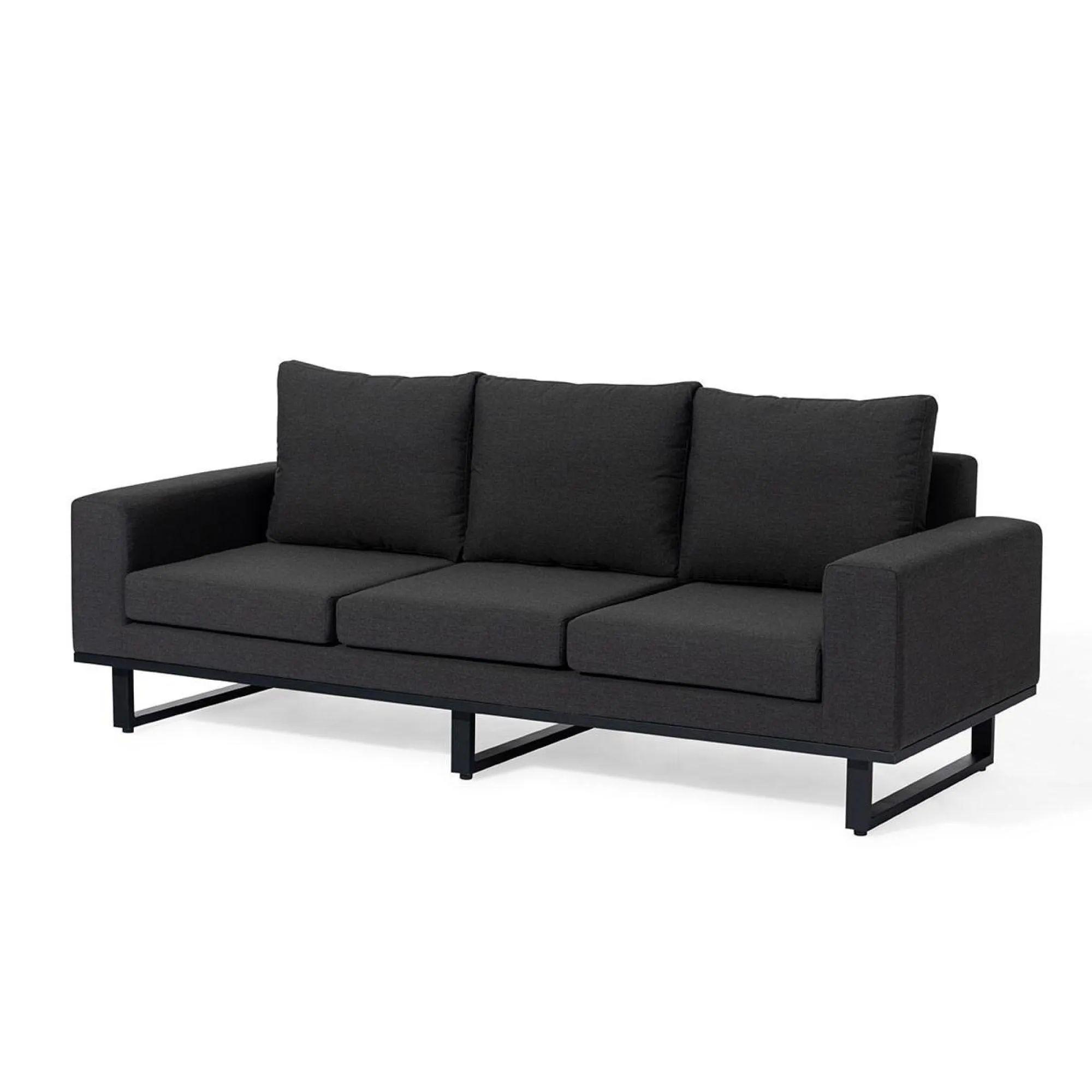 Product photograph of Maze Ethos Charcoal Fabric 3 Seater Sofa Set With 2 Armchairs And Table from Choice Furniture Superstore.