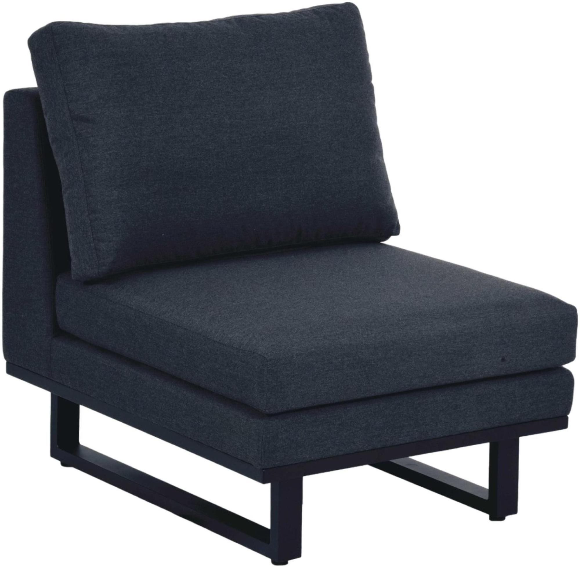 Product photograph of Maze Ethos Charcoal Fabric Corner Group Centre Piece from Choice Furniture Superstore.