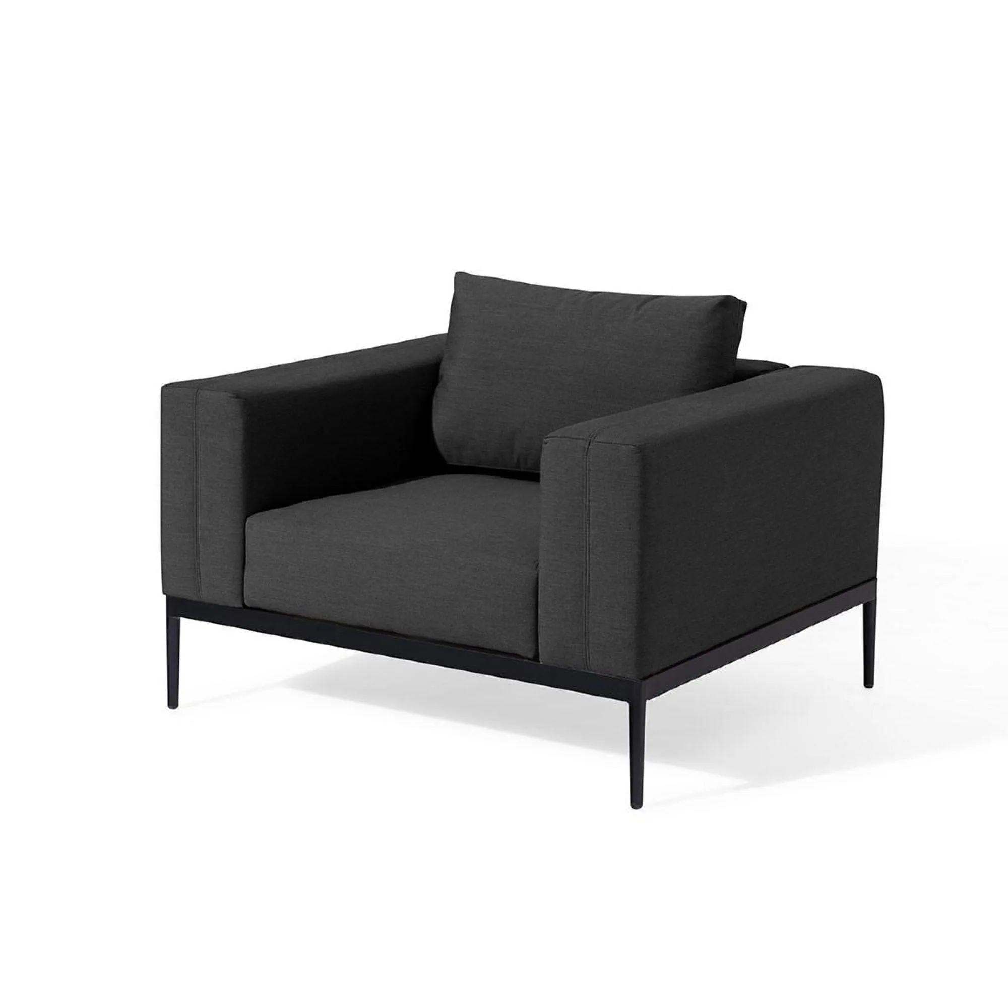 Product photograph of Maze Eve Charcoal Fabric 3 Seater Sofa Set With 2 Armchairs And Table from Choice Furniture Superstore.