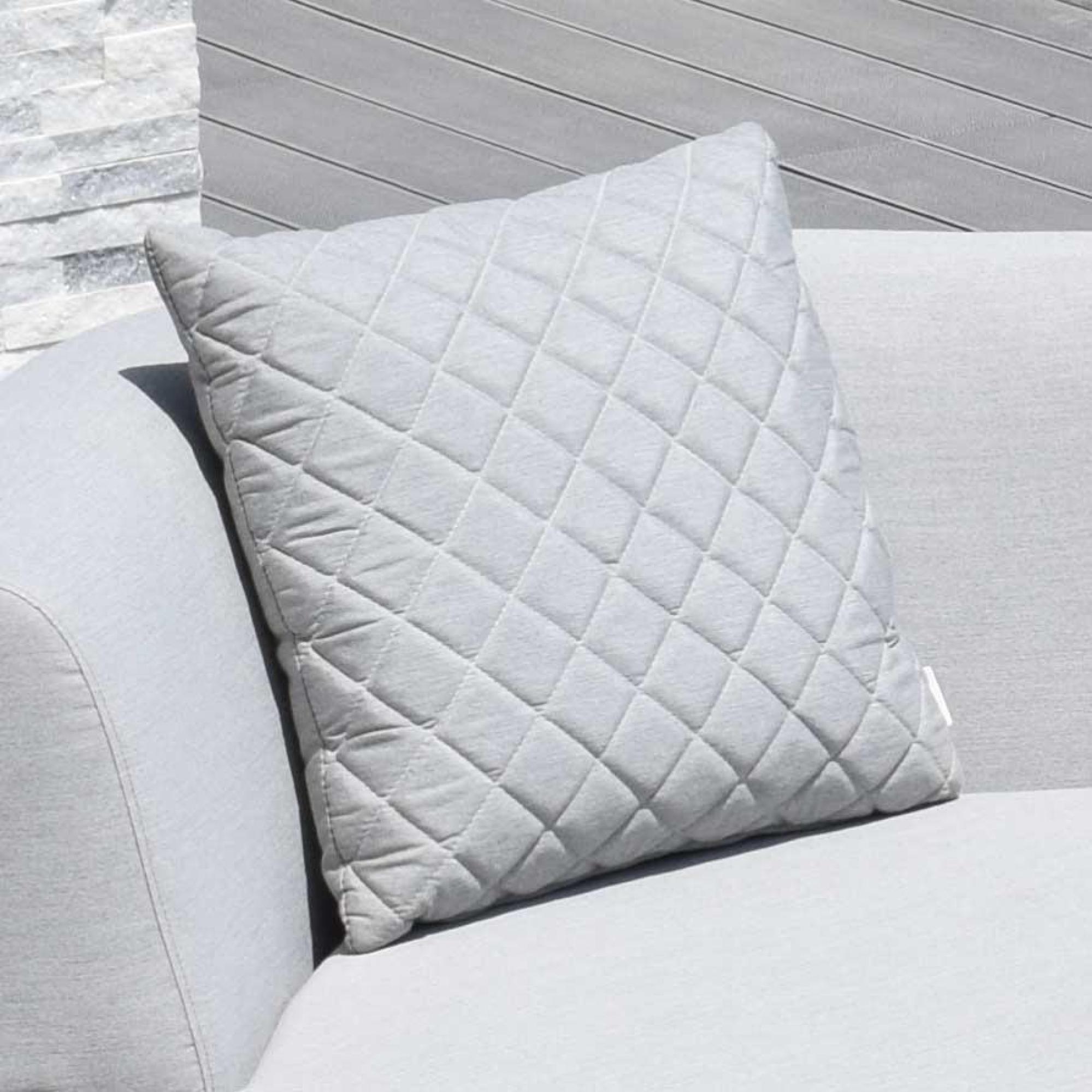 Product photograph of Maze Scatter Lead Chine Fabric Quilted Cushion Pack Of 2 from Choice Furniture Superstore.