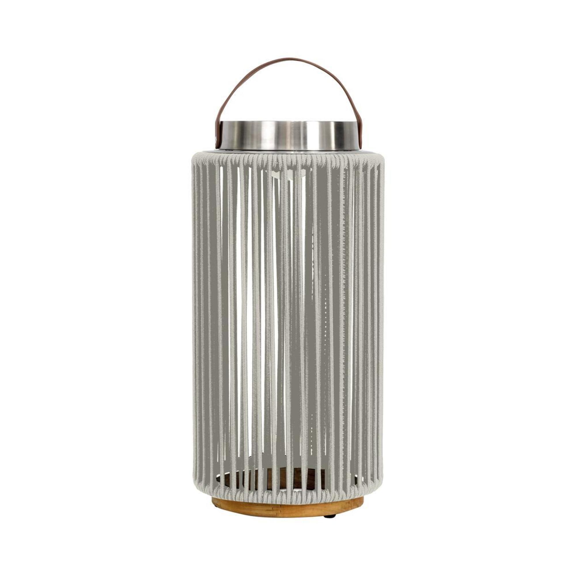 Product photograph of Maze Luna Light Grey Aluminium Large Solar Light from Choice Furniture Superstore.