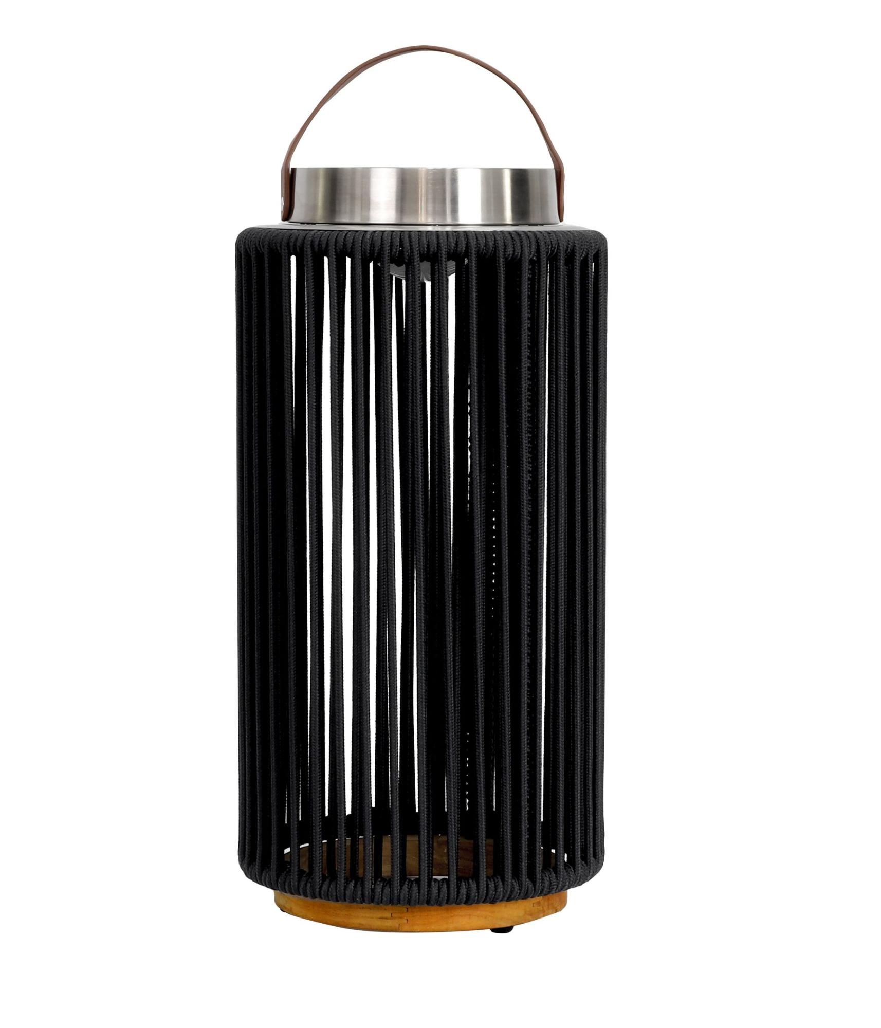 Product photograph of Maze Luna Charcoal Aluminium Large Solar Light from Choice Furniture Superstore.