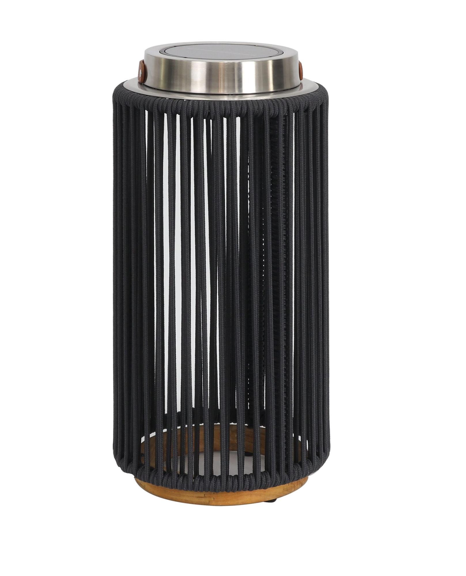 Product photograph of Maze Luna Charcoal Aluminium Large Solar Light from Choice Furniture Superstore.