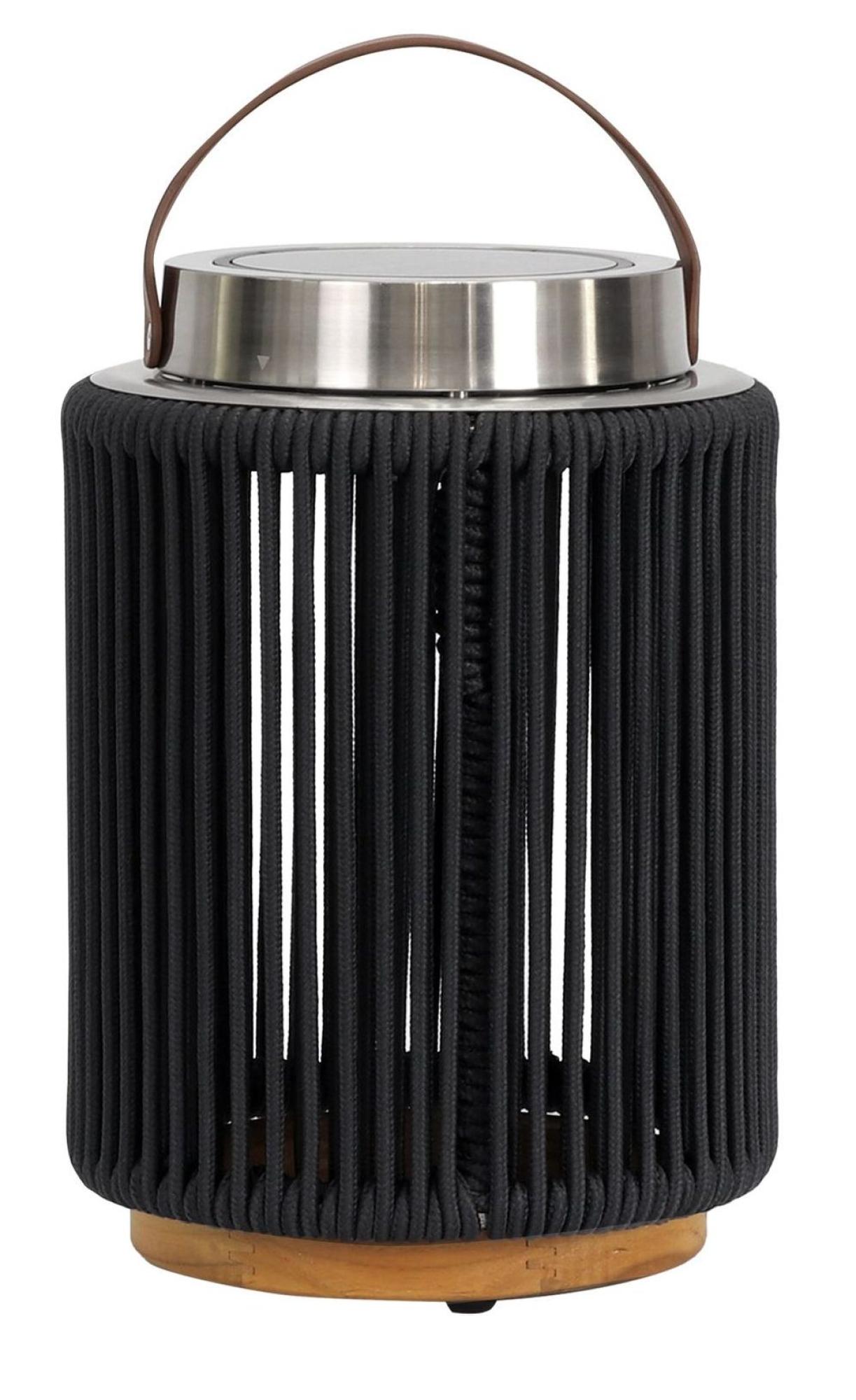 Product photograph of Maze Luna Charcoal Aluminium Small Solar Light from Choice Furniture Superstore.