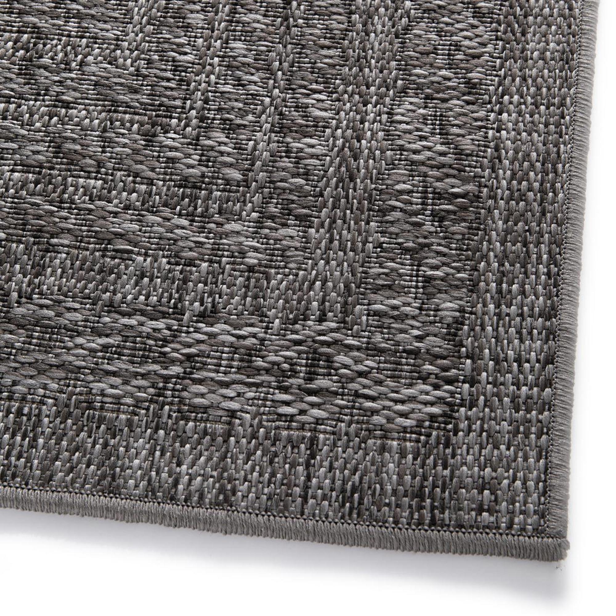 Product photograph of Maze Alfresco Charcoal Outdoor Rug from Choice Furniture Superstore.