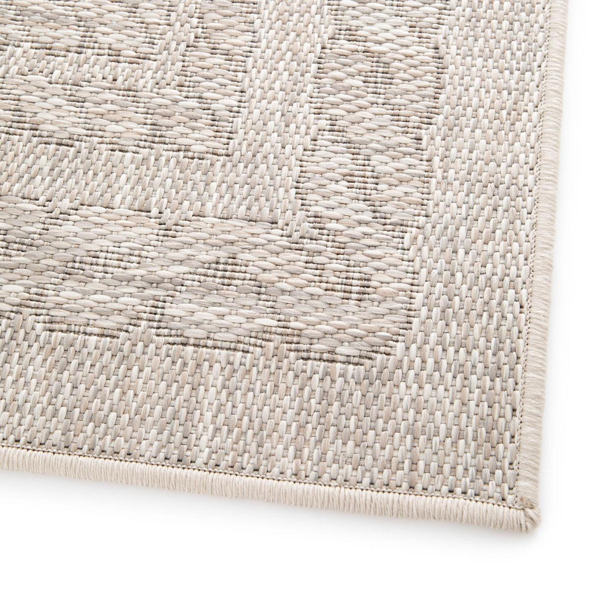 Product photograph of Maze Alfresco Silver Outdoor Rug from Choice Furniture Superstore.