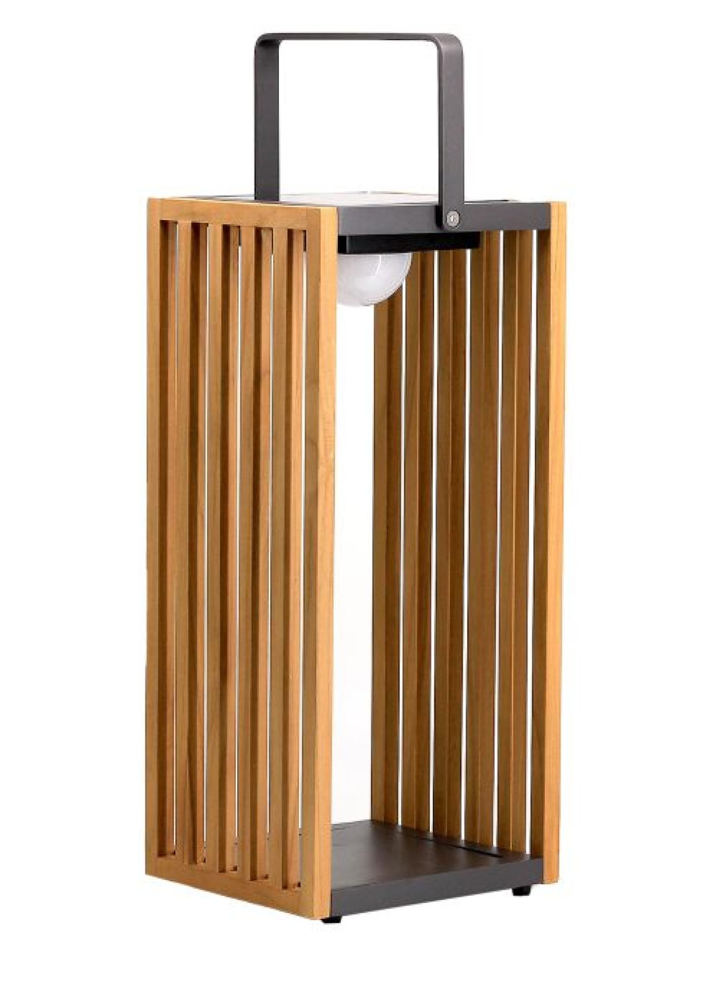 Product photograph of Maze Venus Wood Large Solar Light from Choice Furniture Superstore.