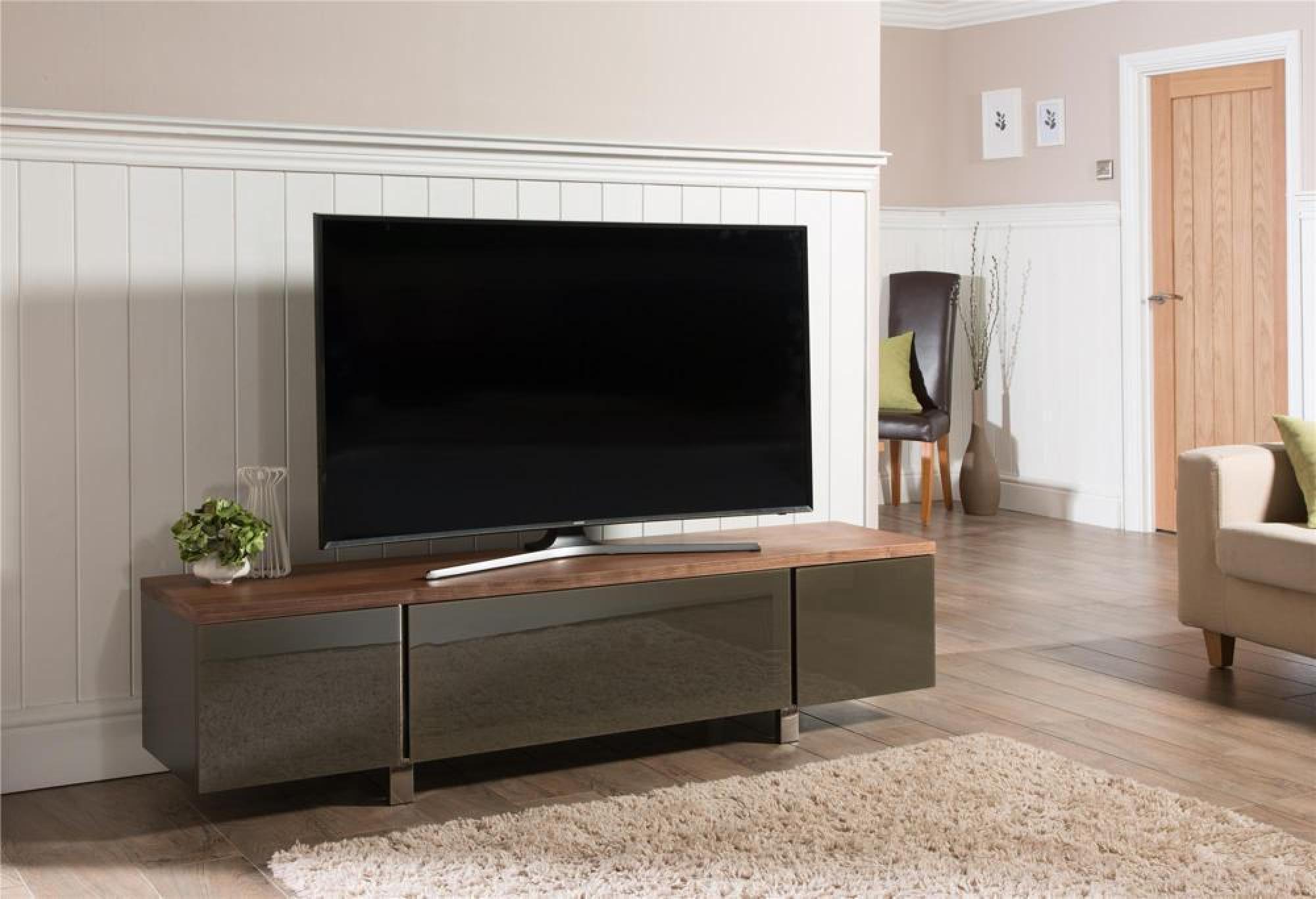 Product photograph of Alphason Regent Walnut Tv Cabinet 58inch from Choice Furniture Superstore.