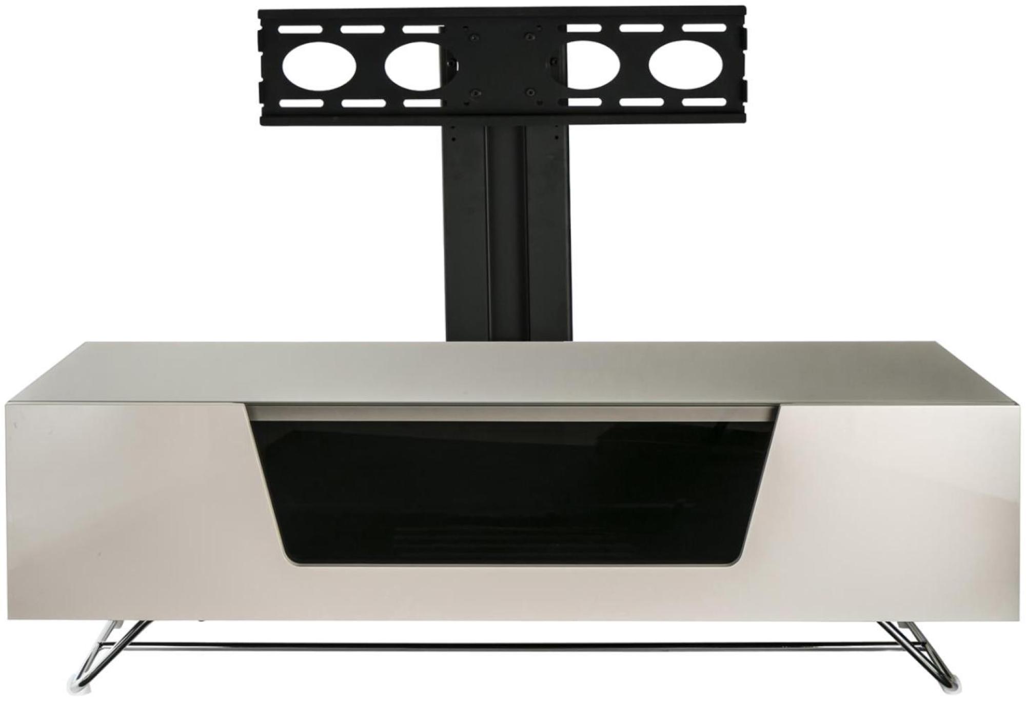 Product photograph of Alphason Chromium 120cm Tv Stand With Bracket In Ivory - Cro2-1200bkt-iv from Choice Furniture Superstore.