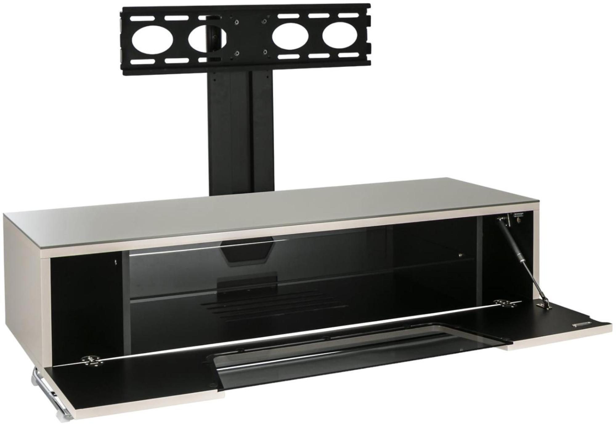 Product photograph of Alphason Chromium 120cm Tv Stand With Bracket In Ivory - Cro2-1200bkt-iv from Choice Furniture Superstore.