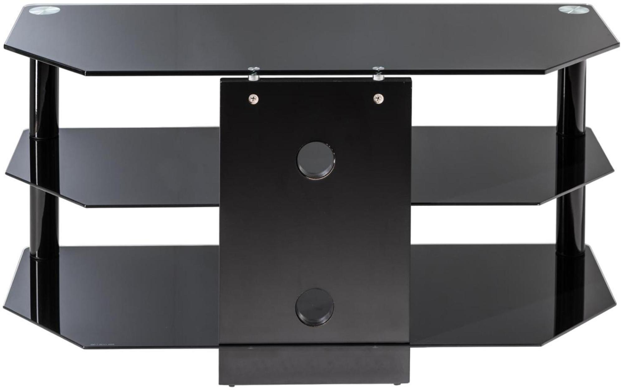 Product photograph of Alphason Essentials 120cm Tv Stand - Black - Ess1200 3-blk from Choice Furniture Superstore.
