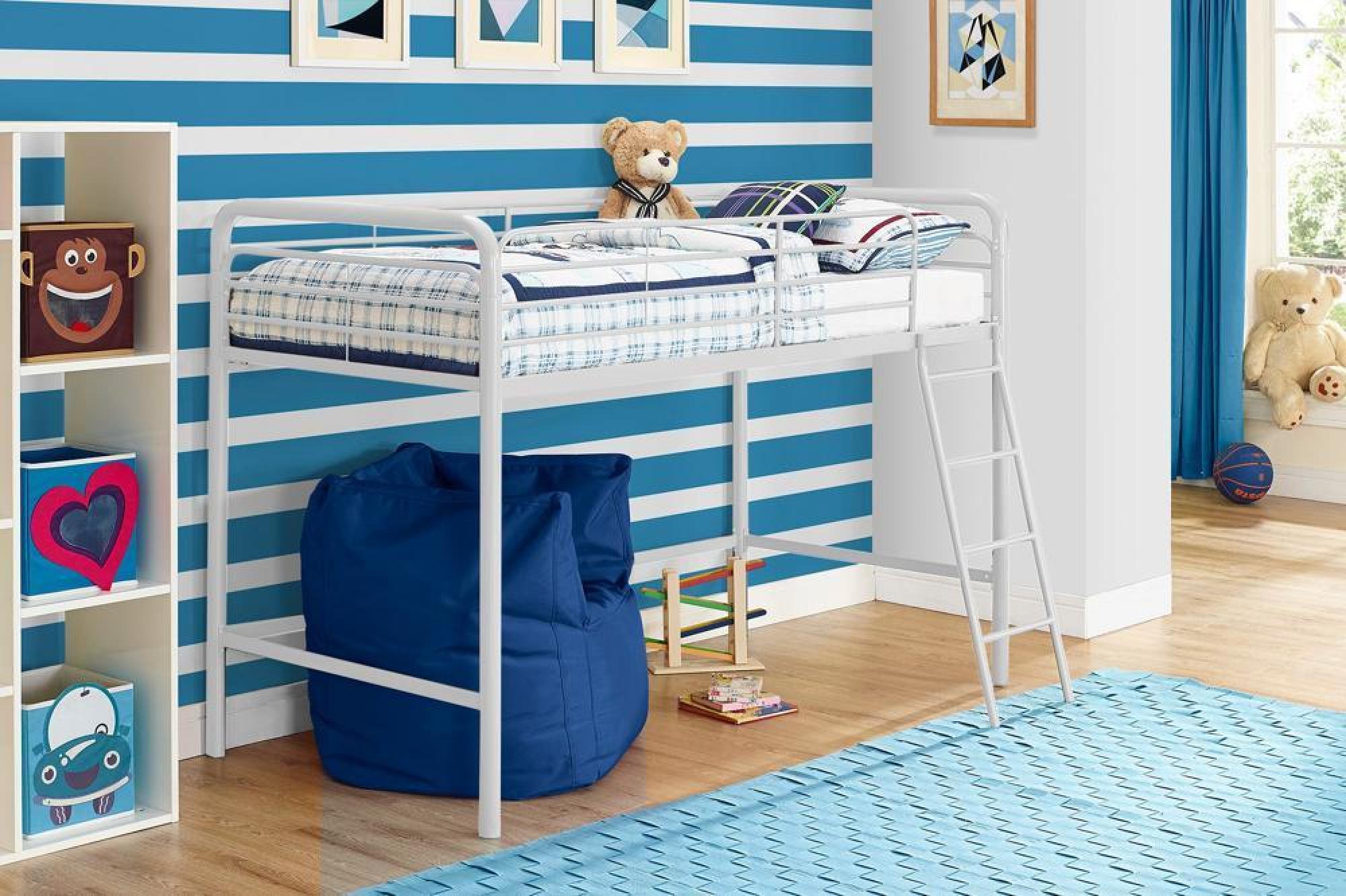 Product photograph of Alphason Single Midsleeper Bunk Bed In White - 4036128uk from Choice Furniture Superstore.