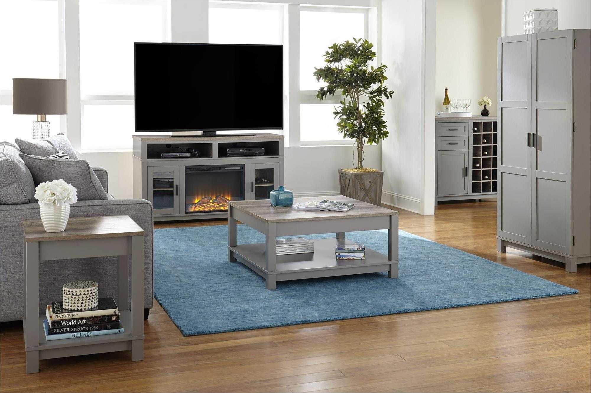 Product photograph of Alphason Carver Bar Cabinet In Weathered Oak And Grey - 5277196comuk from Choice Furniture Superstore.