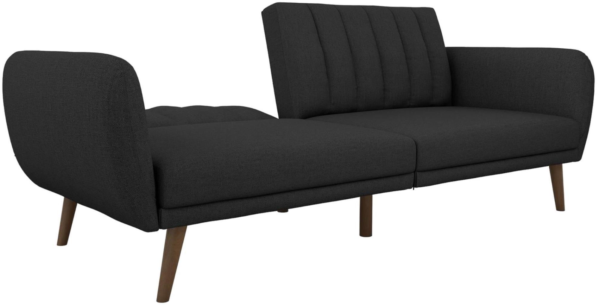 Product photograph of Alphason Novogratz Brittany Dark Grey Linen Futon Sofa Bed - 2115029nuk from Choice Furniture Superstore.