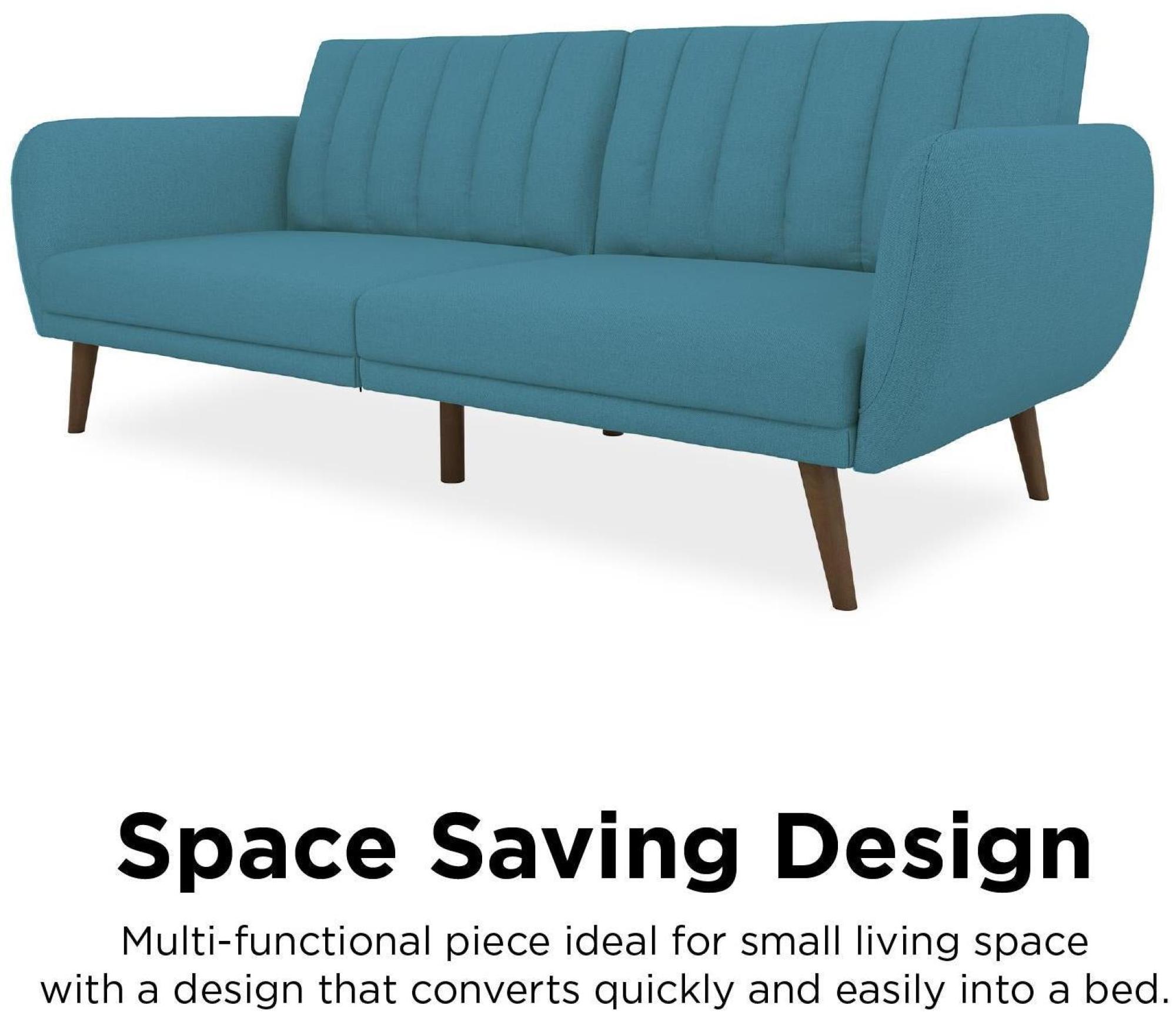 Product photograph of Alphason Novogratz Brittany Linen Futon Sofa Bed - 2115829nuk from Choice Furniture Superstore.