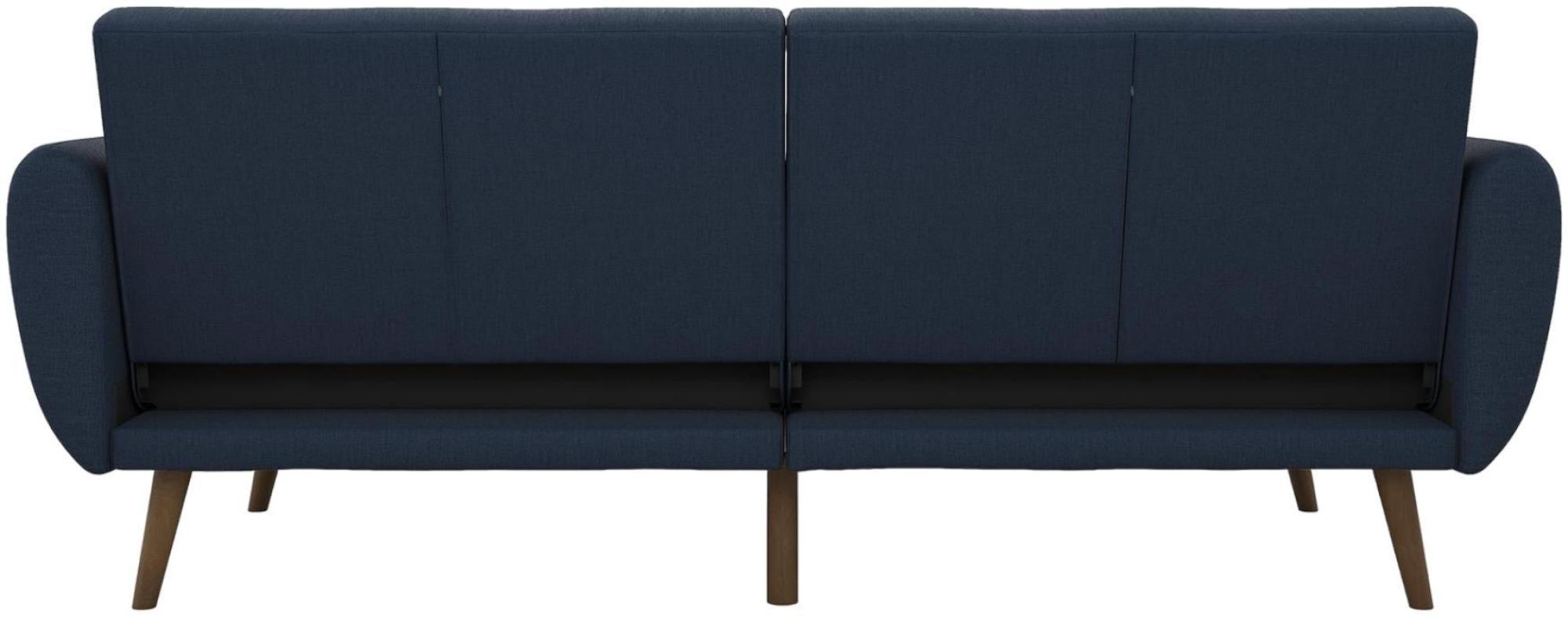 Product photograph of Alphason Novogratz Brittany Navy Linen Futon Sofa Bed - 2115629nuk from Choice Furniture Superstore.