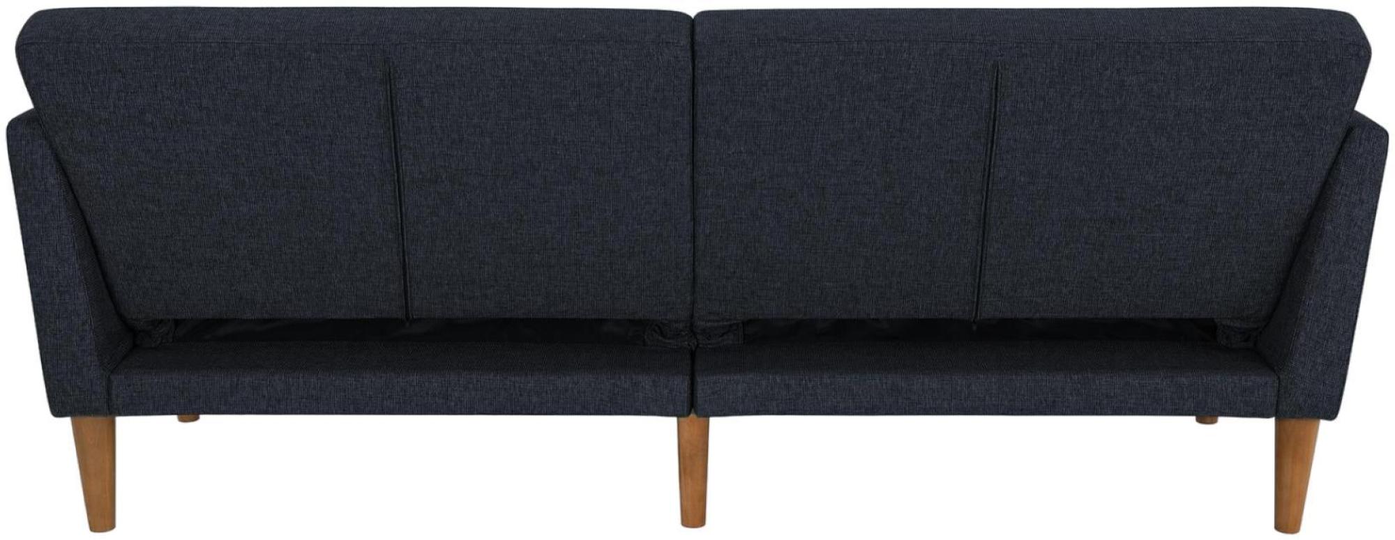 Product photograph of Alphason Novogratz Regal Blue Linen Futon Sofa Bed - 2180629nuk from Choice Furniture Superstore.