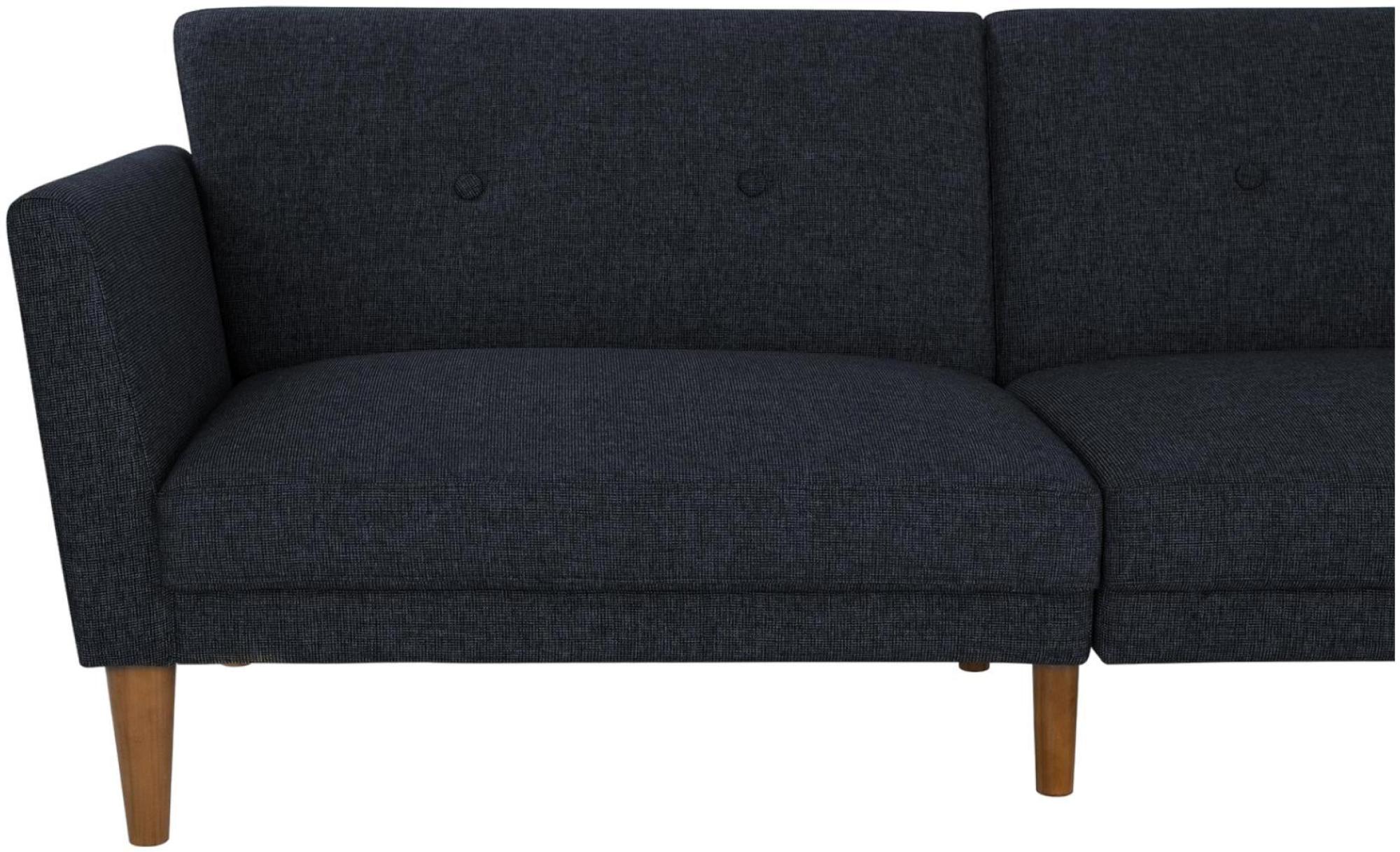 Product photograph of Alphason Novogratz Regal Blue Linen Futon Sofa Bed - 2180629nuk from Choice Furniture Superstore.