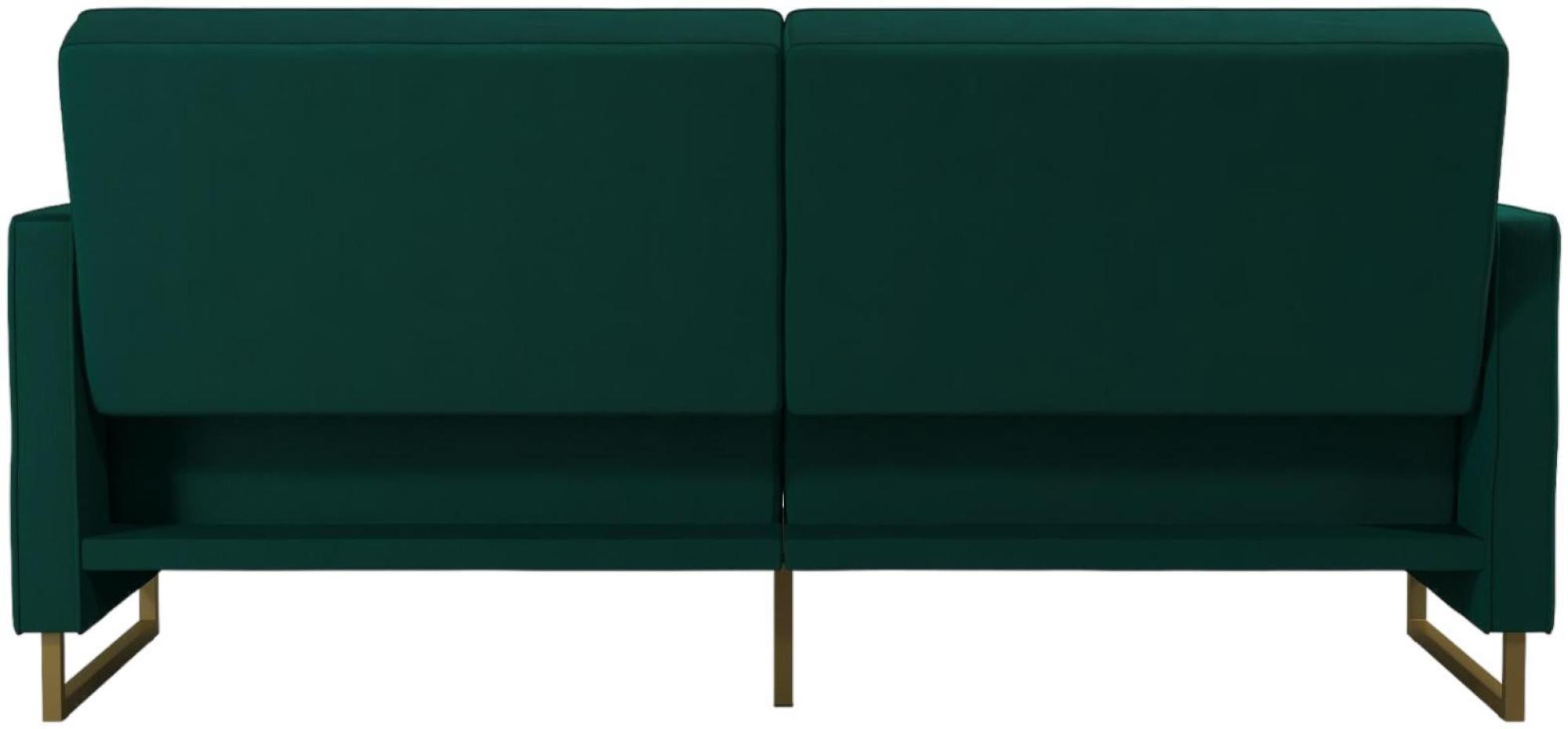 Product photograph of Alphason Novogratz Skylar Green Velvet Sofa Bed - 2358979nuk from Choice Furniture Superstore.