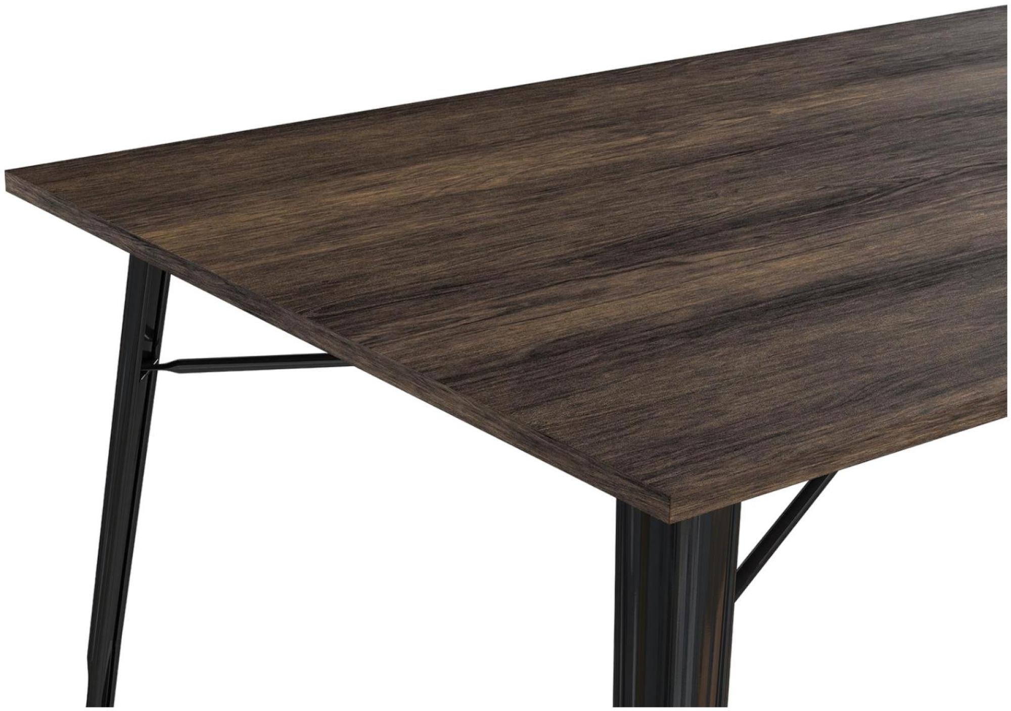 Product photograph of Alphason Elmwood Fusion Black Rectangular Dining Table - 4 Seater from Choice Furniture Superstore.