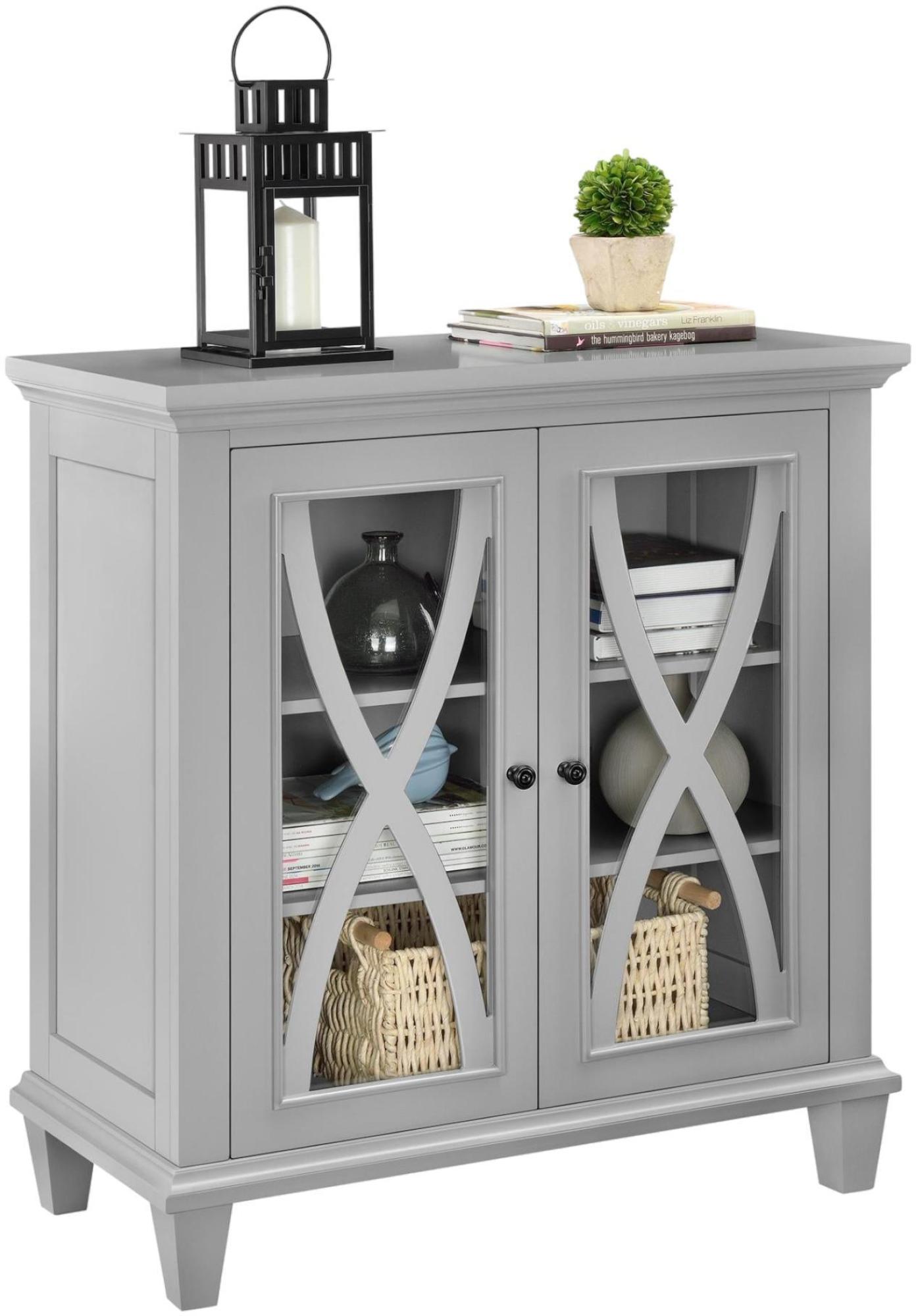 Product photograph of Alphason Ellington Accent Cabinet In Grey - 5042296comuk from Choice Furniture Superstore.