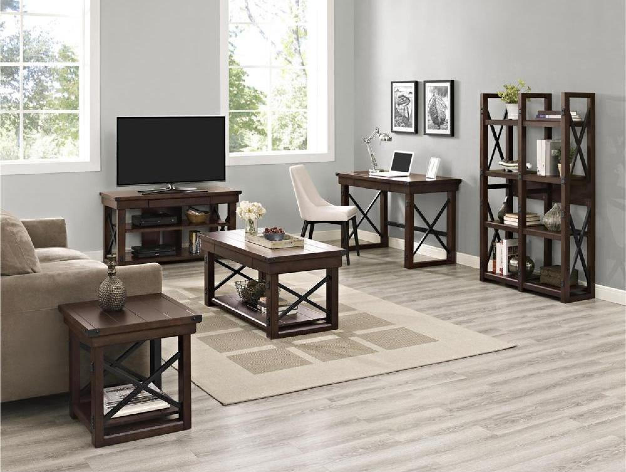 Product photograph of Alphason Wildwood End Table In Espresso - 5050196comuk from Choice Furniture Superstore.