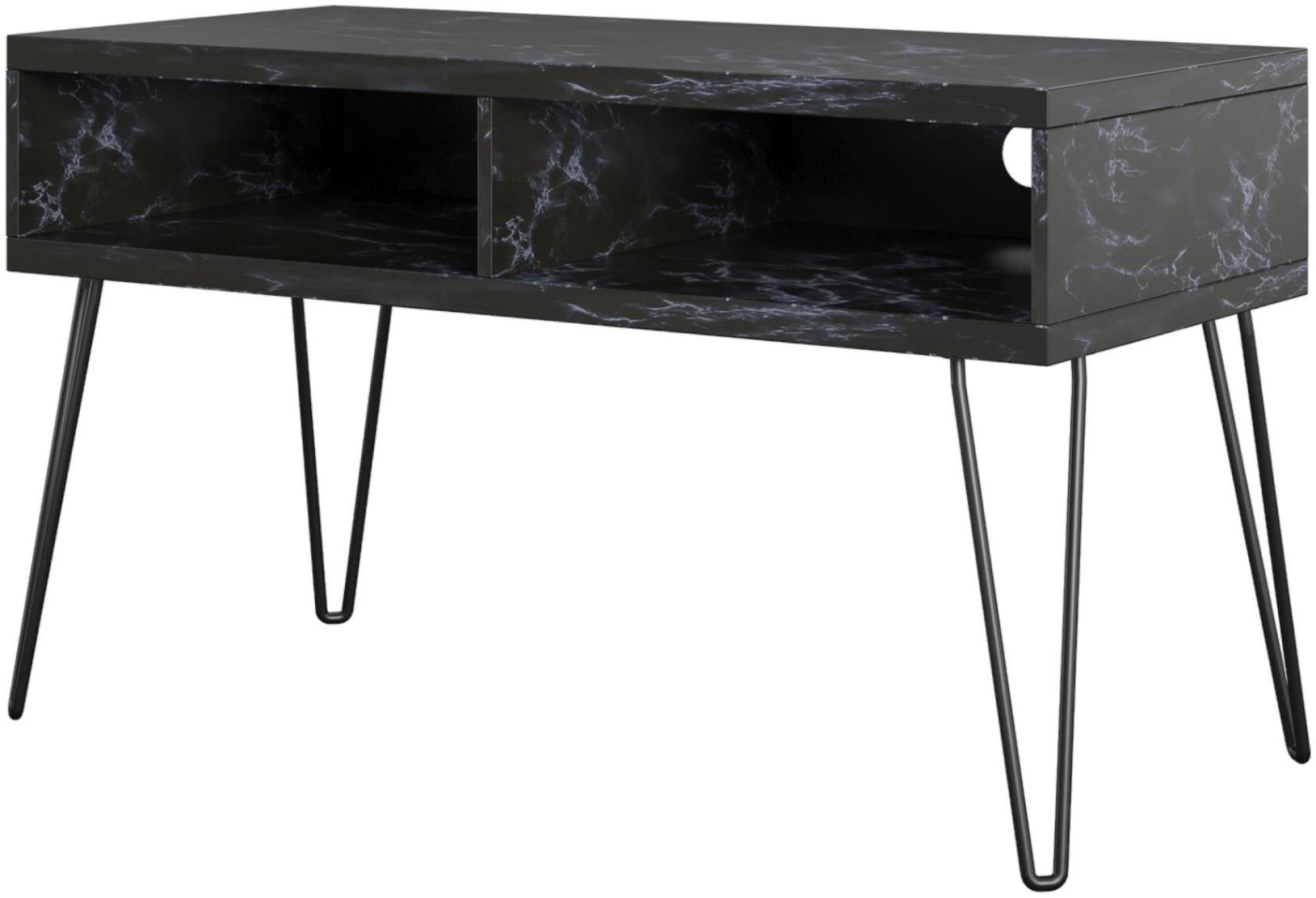 Product photograph of Alphason Novogratz Athena Black Marble Tv Stand Upto 42inch from Choice Furniture Superstore.