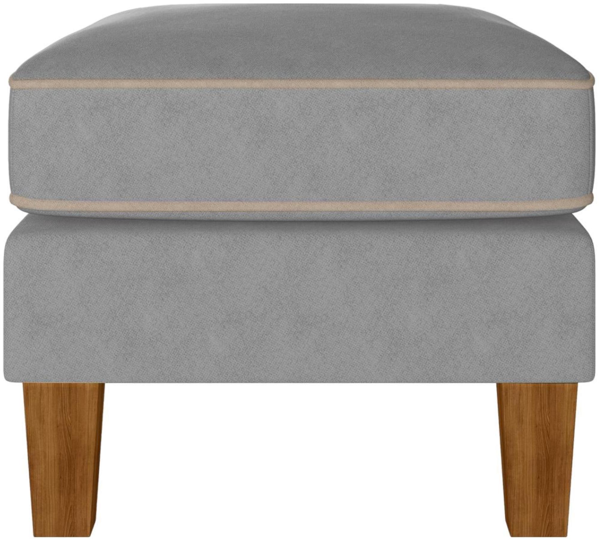 Product photograph of Alphason Novogratz Bowen Grey Chenille Fabric Ottoman - Da036otuk from Choice Furniture Superstore.
