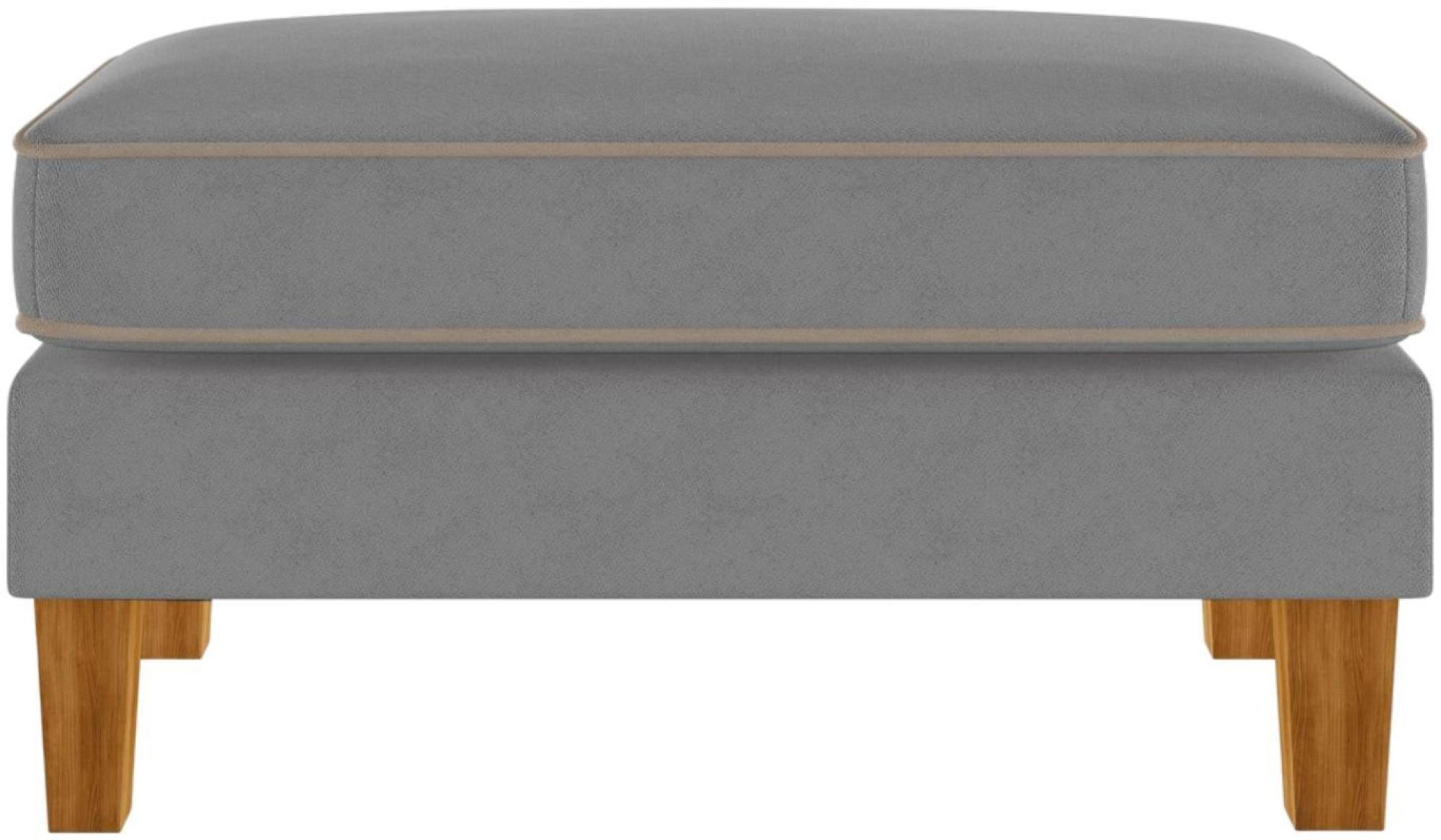 Product photograph of Alphason Novogratz Bowen Grey Chenille Fabric Ottoman - Da036otuk from Choice Furniture Superstore.